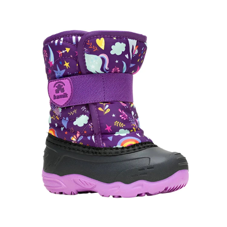 KAMIK SNOWBUG 6 Kids' Winter Snow Boots - Waterproof, Insulated, Durable for Cold Weather - Perfect for Snow Play, Sledding & Outdoor Winter Activities