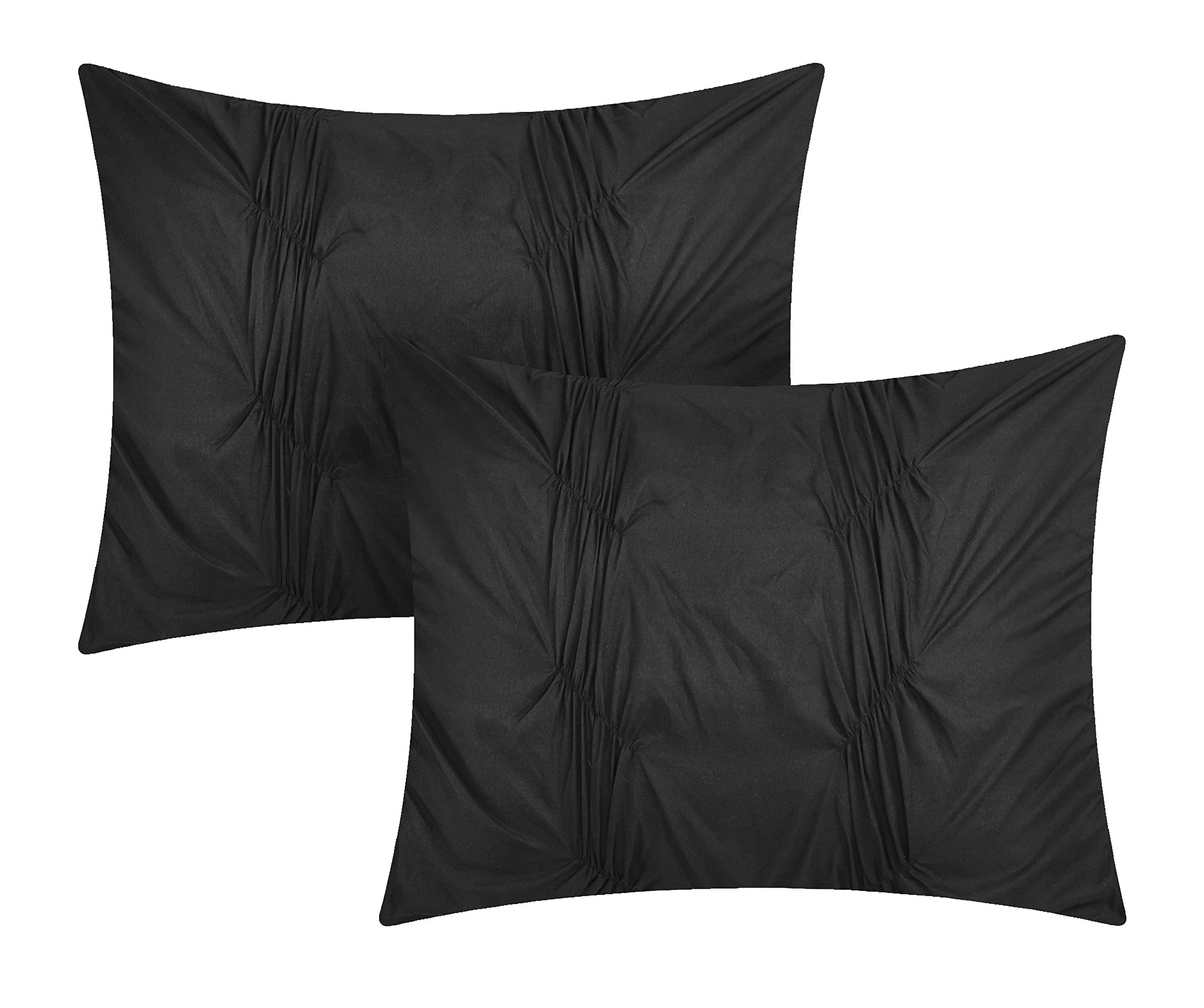 Stylish Tori Queen Size Bedding Set in Black - Soft & Comfortable Luxury Bed Sheets for Modern Bedrooms