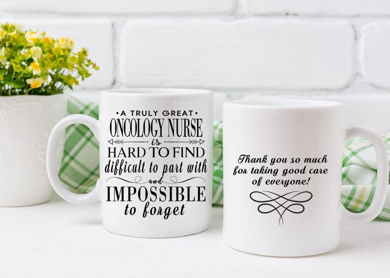 Personalized Oncology Nurse Gift Mug for Women & Men - Custom Name Coffee Cup for Appreciation, Birthday, Retirement, Graduation, Thank You Gifts | Perfect for Hospital Shifts, Office Use & Thoughtful Surprises