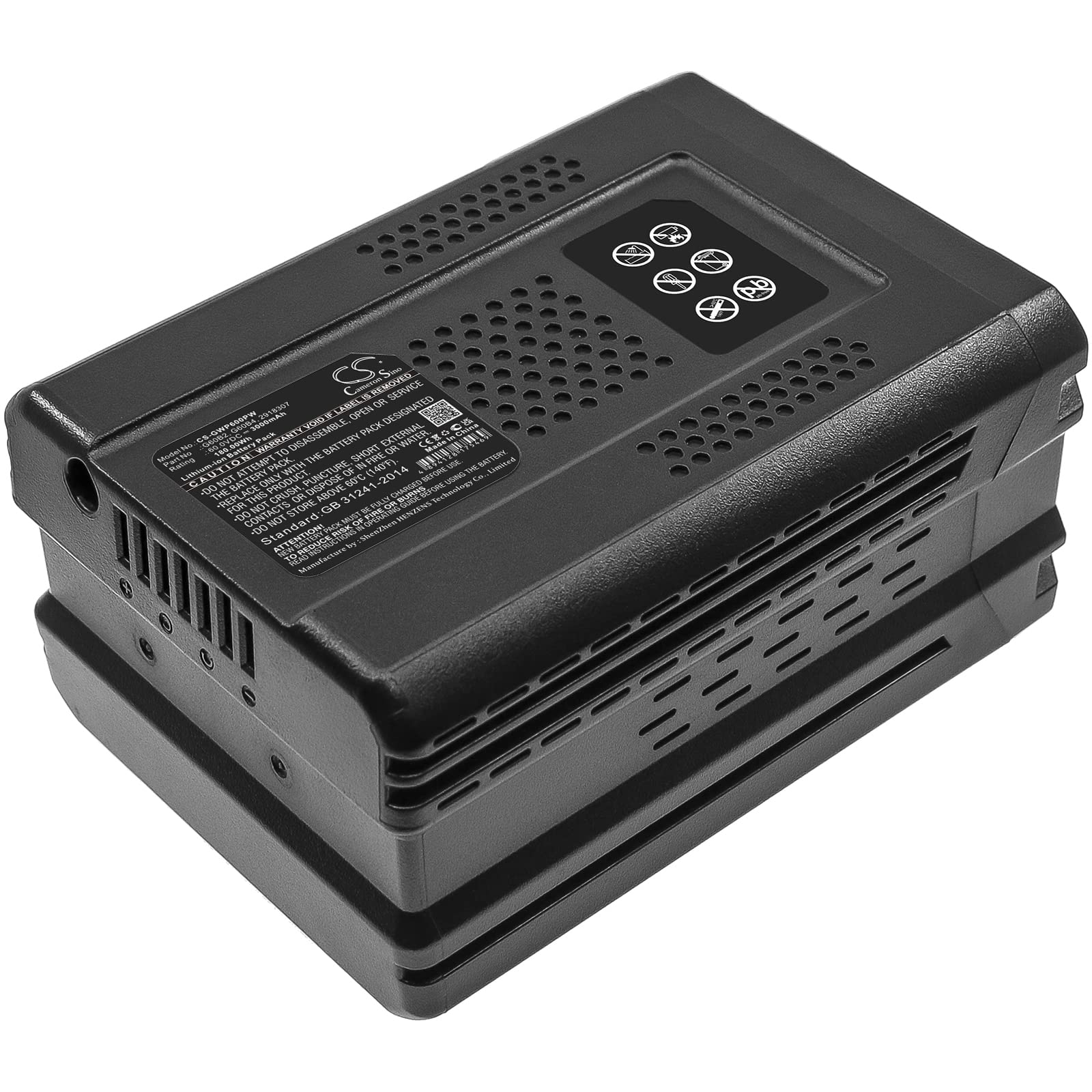 Greenworks Pro 60V Replacement Battery - Compatible with 18
