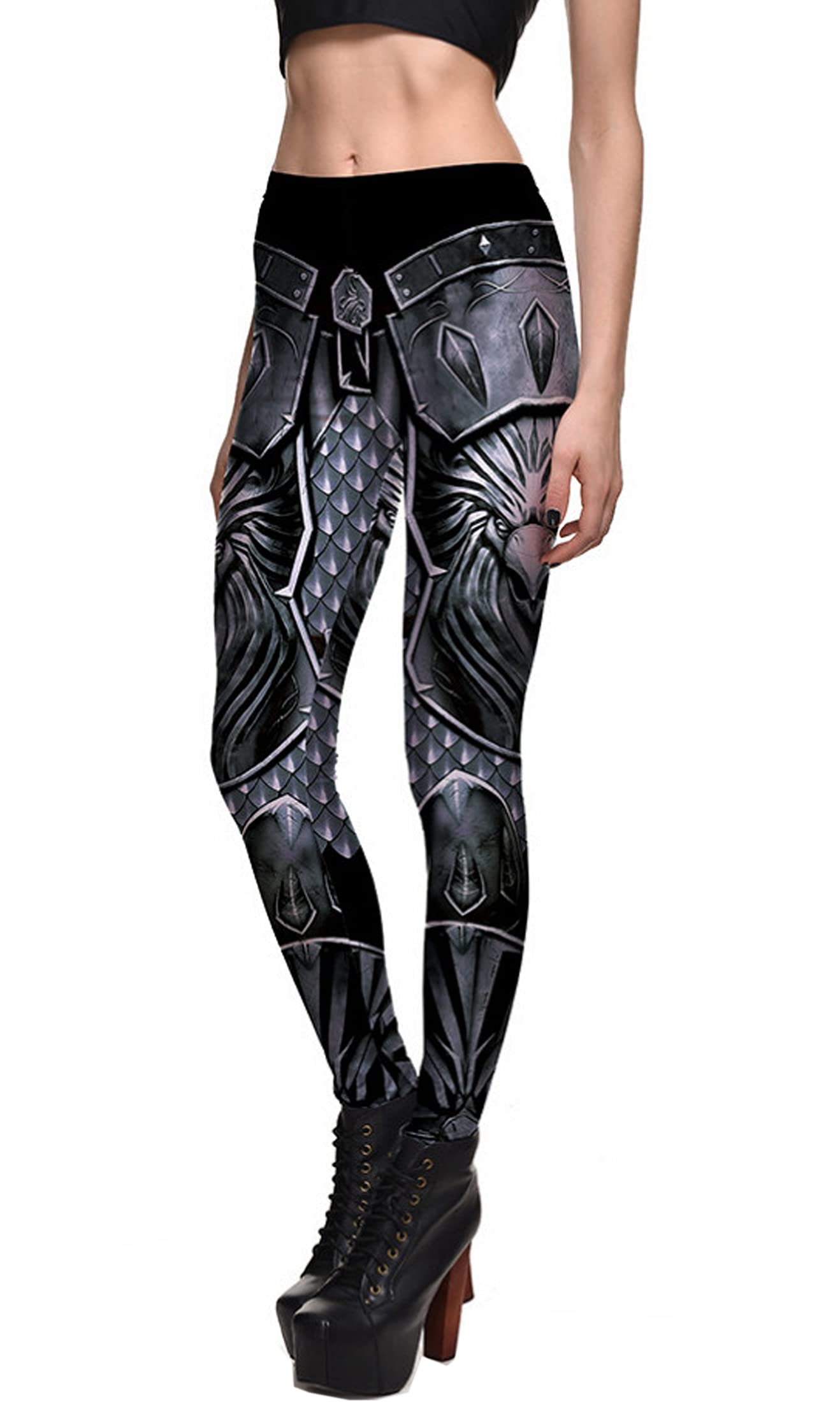 HIP Styles Women's Sexy Beauty and The Beast Printed Leggings - Trendy Disney-Inspired Pants for Cosplay, Lounge & Workout