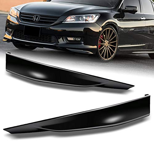 EPARTS Front & Rear Bumper Spoiler Lip Kit - 4PCS HFP-Style Matte Black Body Kit for 2013-2015 Honda Accord 4DR - Car Mod Accessories & Replacement Assembly - Perfect for Street Racing & Custom Car Shows