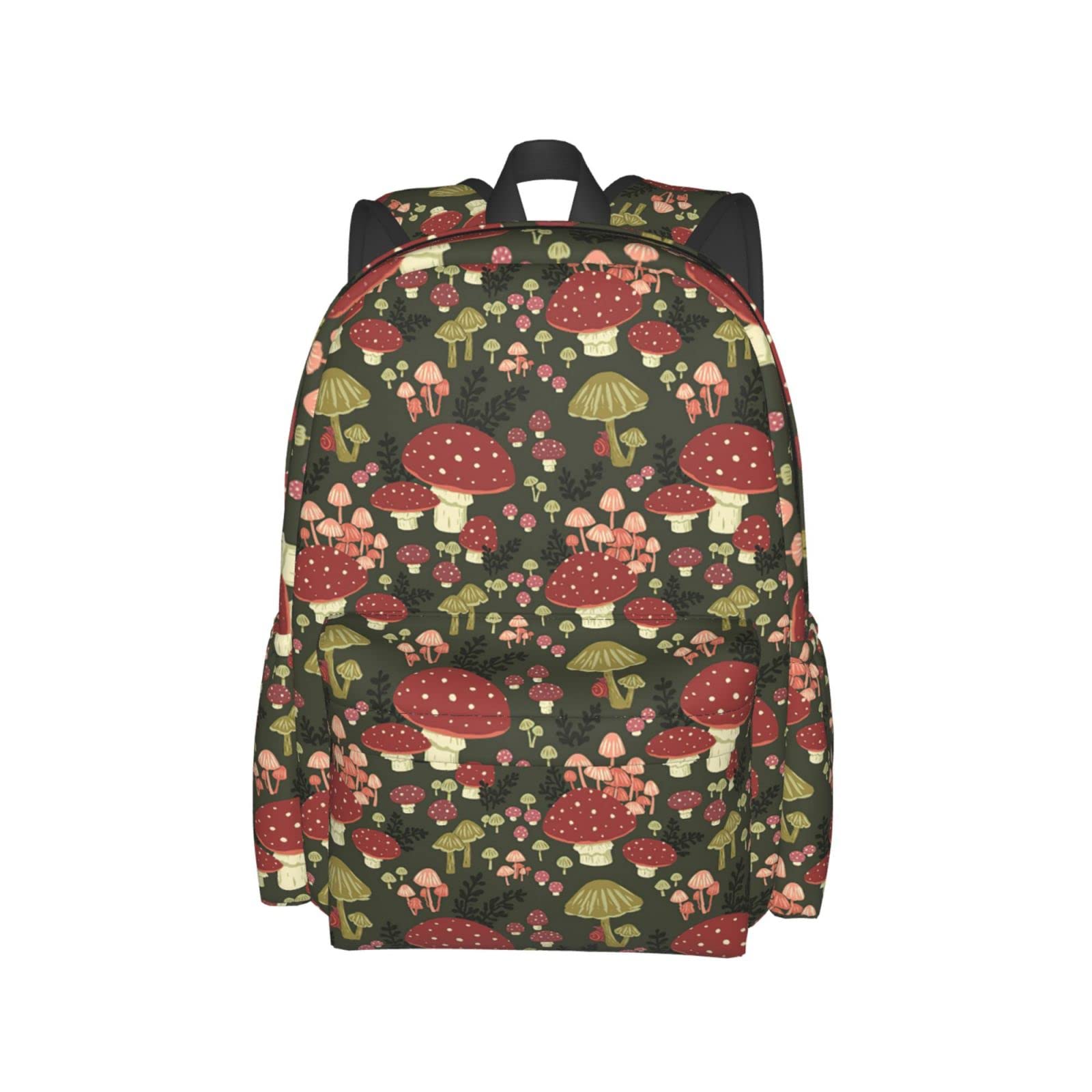 Cottagecore Mushroom Backpack for Women & Men - Large Laptop Travel Bag for School & Work