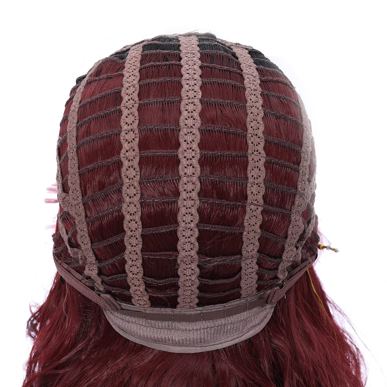 incohair 14 Inch Black to Wine Red Ombre Short Curly Bob Wig - 2 Tone Synthetic Hair for Cosplay, Parties & Daily Wear (Wig Cap Included) | Perfect for Halloween, Costume Events & Themed Parties