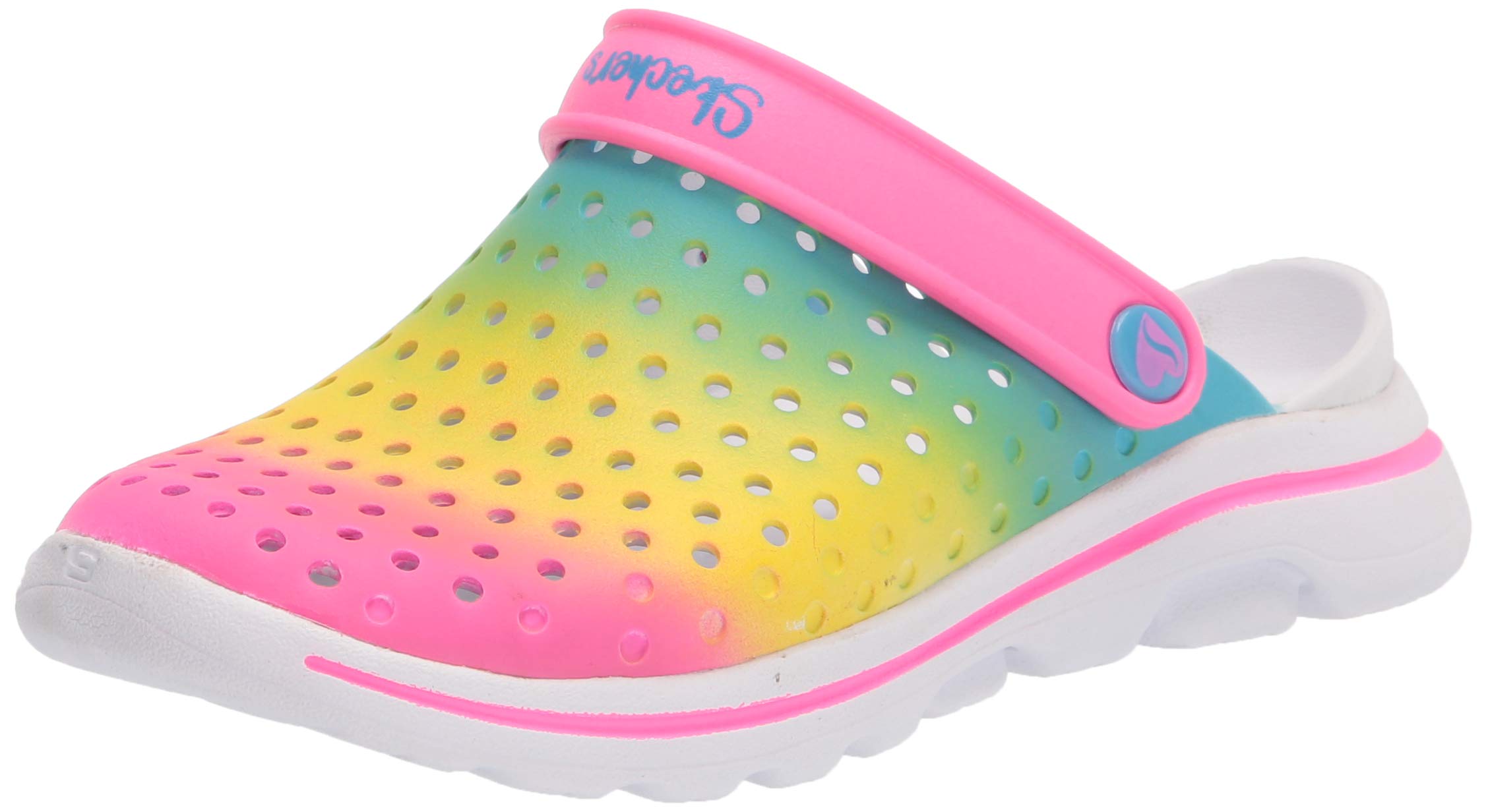 Skechers Girls Go Walk 5-Play by Play Clog - Lightweight Comfortable Slip-On Shoes for Kids, Size 1.5 M US Little Kid, Multi-Color | Perfect for School, Playtime & Everyday Wear