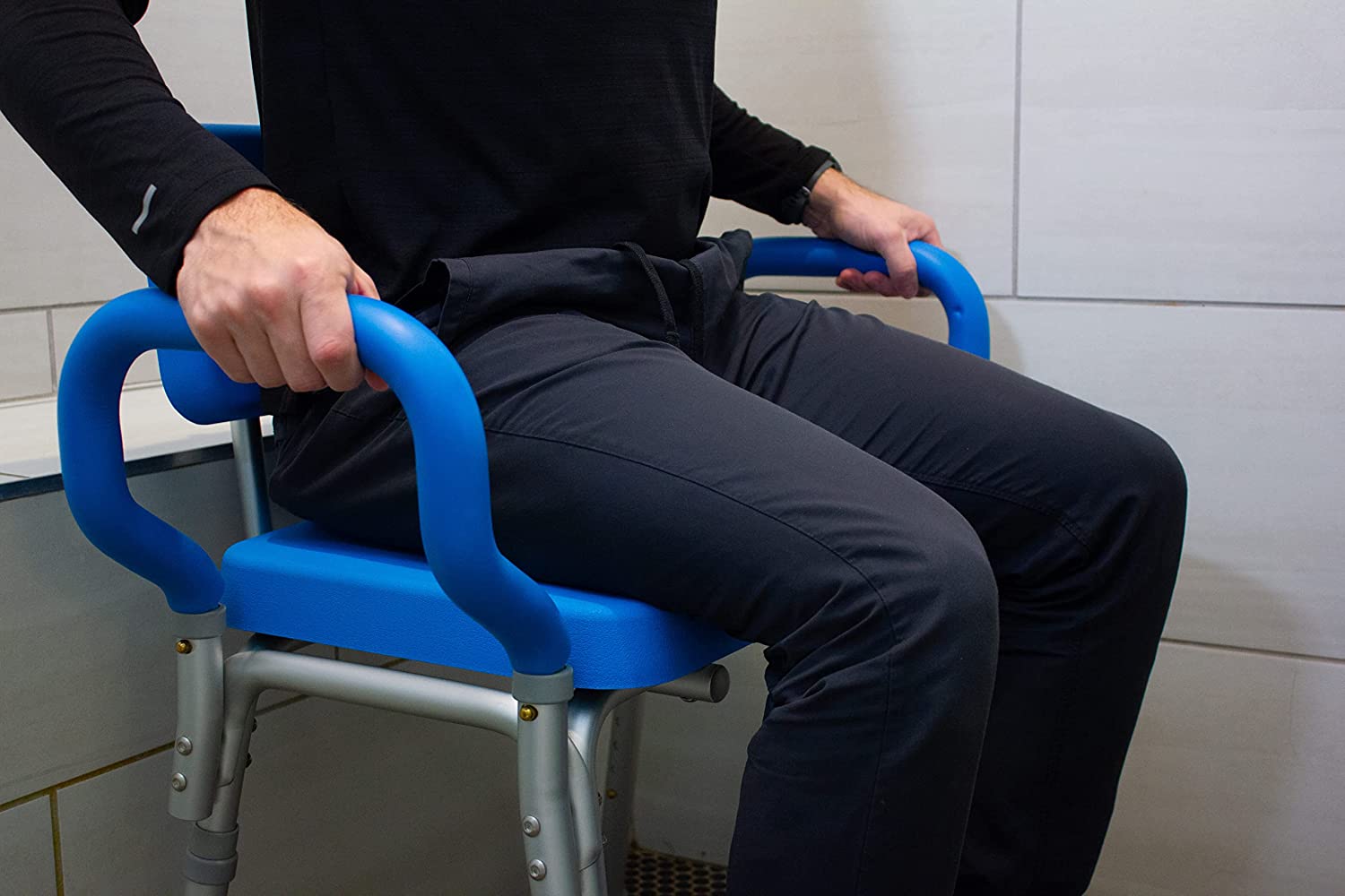 Premium Bariatric Shower Chair with 600 lbs Weight Capacity - Heavy Duty, Non-Slip, Comfortable Bath Seat for Elderly, Disabled & Plus Size Adults - Ideal for Safe Bathing in Home & Healthcare Facilities