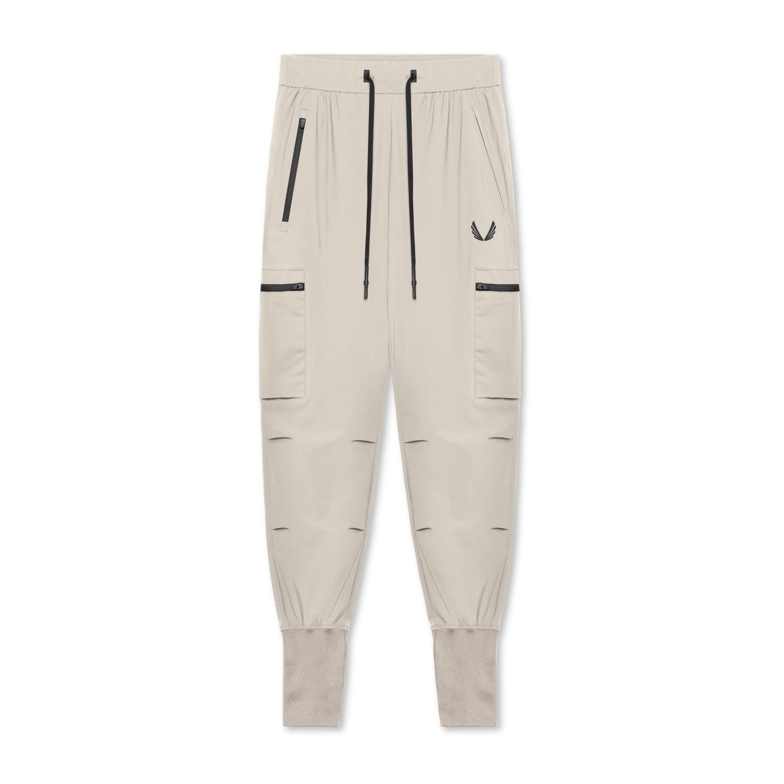 Tetra Lite® Inlay Pocket High Rib Jogger Pants - Sand Smoke Color | Comfortable & Stylish Workout & Lounge Pants for Men & Women | Perfect for Yoga, Running, Gym & Casual Wear