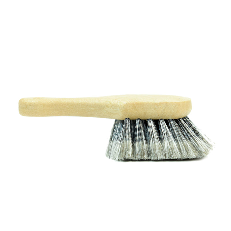 Premium Soft Feathered Bristle Tire Brush - Heavy Duty Car Wheel Cleaner for Cars, Trucks & SUVs - Gentle Yet Effective Scrubbing for Alloy Rims & Tires - Perfect for Auto Detailing & Car Wash Enthusiasts