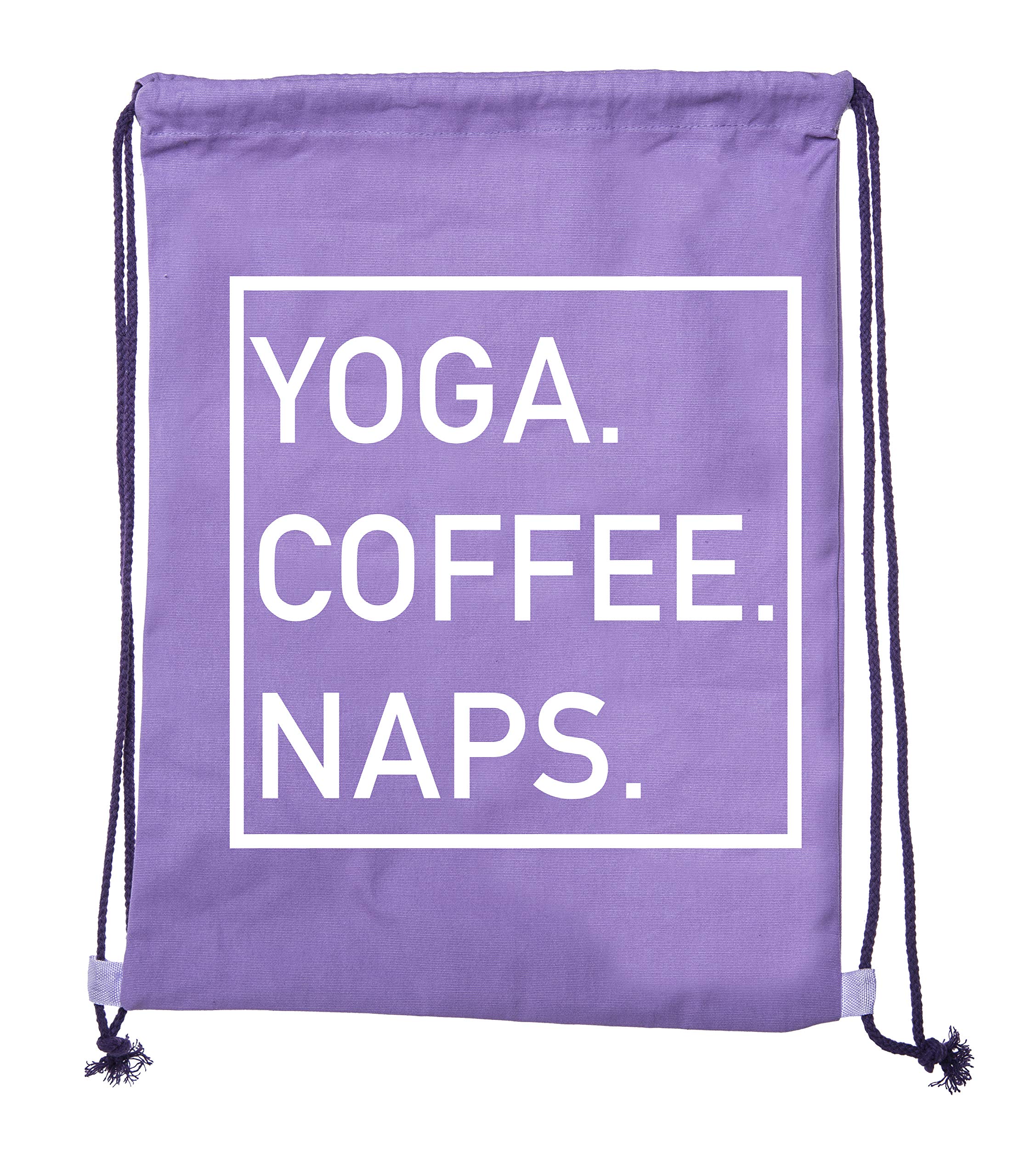 Premium Cotton Drawstring Yoga Gym Bag for Yoga Blocks & Clothes - Perfect for Yoga Studio, Gym Workouts & Travel