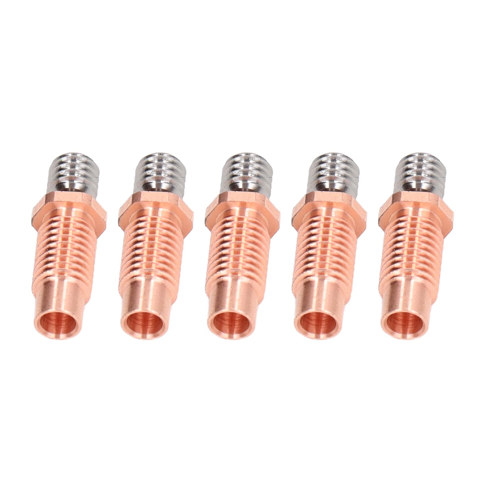 5 Pcs High Hardness Wear-Resistant Bi-Metal Throat Tube for 3D Printer - M6 & M7 Thread Heatbreak - Perfect for High-Temperature Printing & DIY Projects