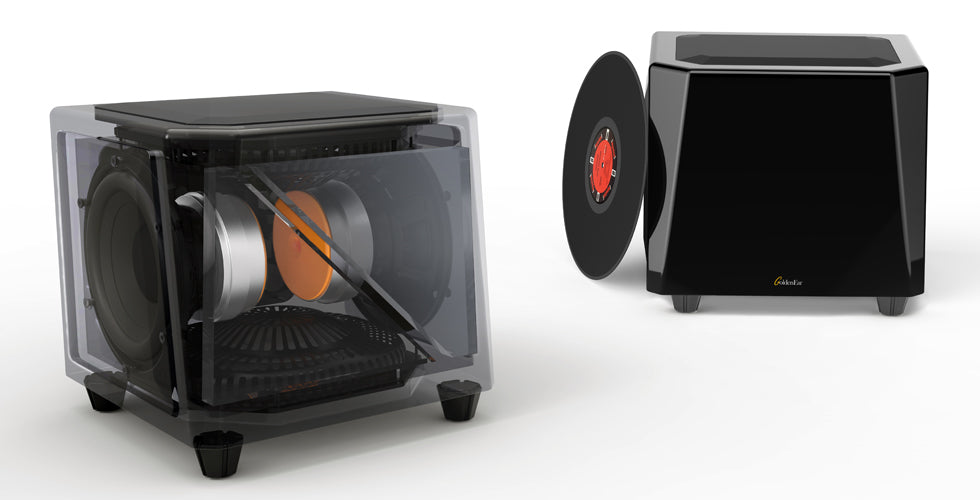 GoldenEar SuperSub X 1400W Dual Plane Inertially Balanced Subwoofer - Premium Home Theater & Music Bass System for Movies, Gaming & Hi-Fi Audio