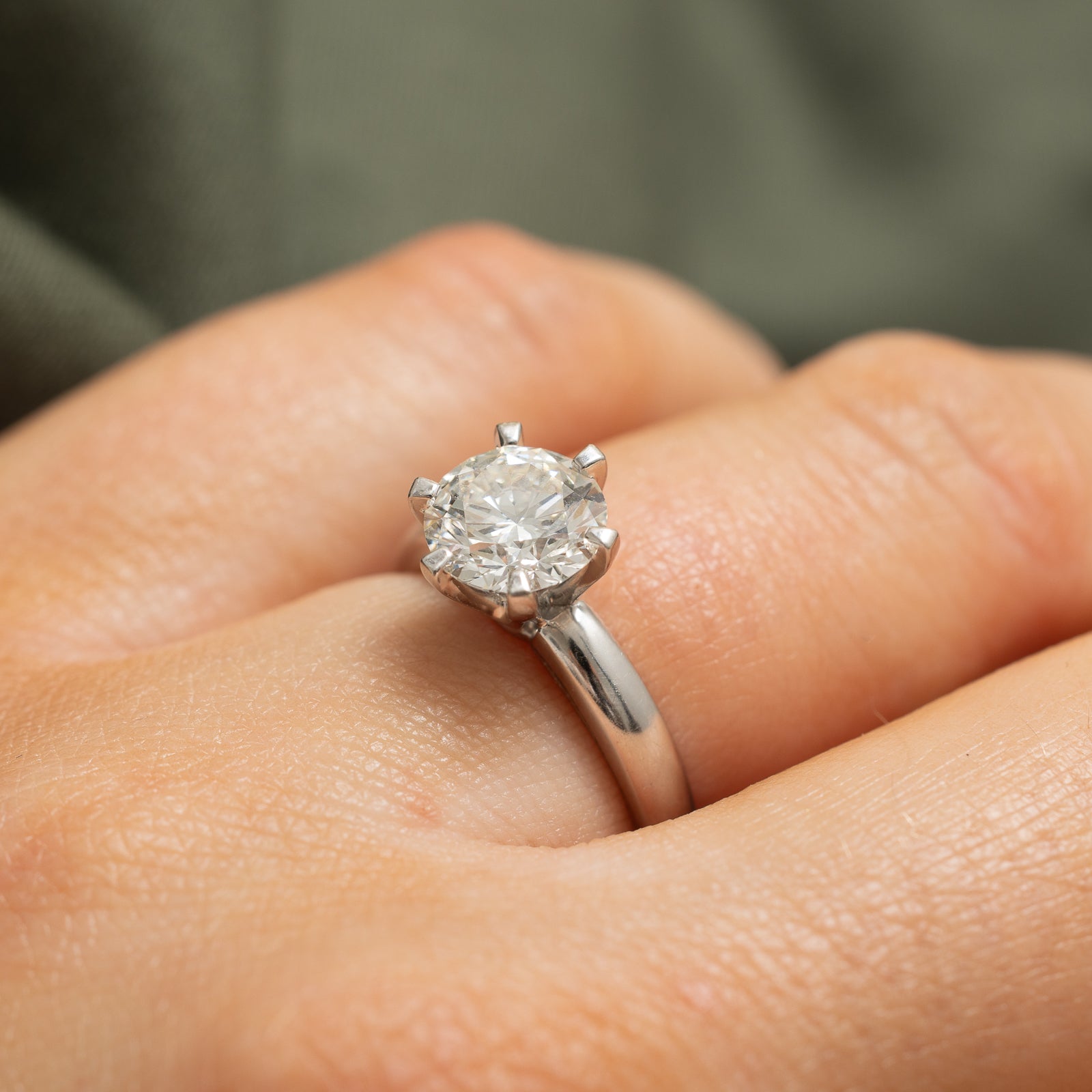 1.50ct Canadian Diamond Engagement Ring - VVS2 Clarity, G Color, Size 4 | Luxury Wedding Band for Proposal, Anniversary & Special Occasions