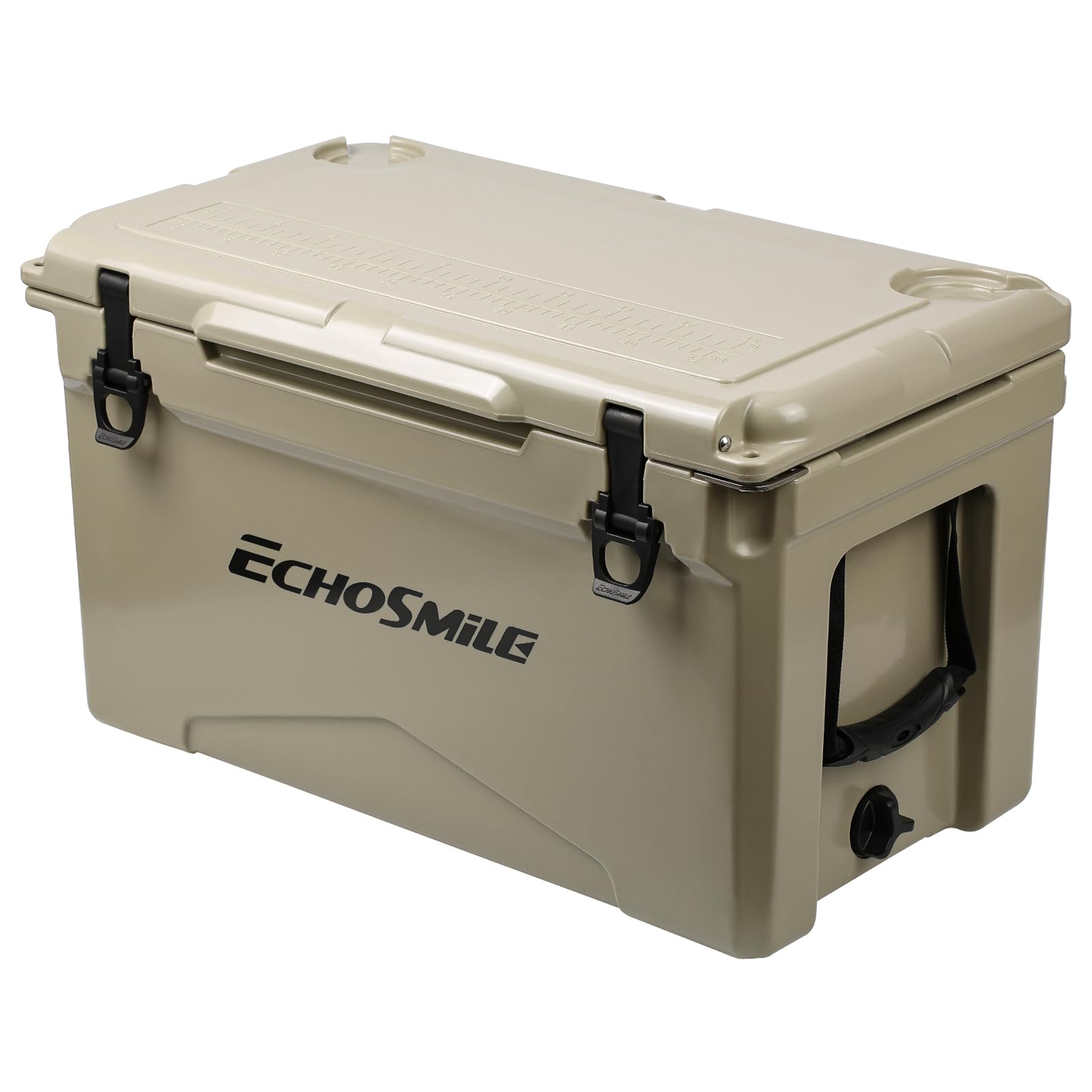 EchoSmile 25/30/35/40/60/75 Quart Rotomolded Cooler - Heavy Duty & Durable for Outdoor Adventures, Camping, Fishing, and Road Trips