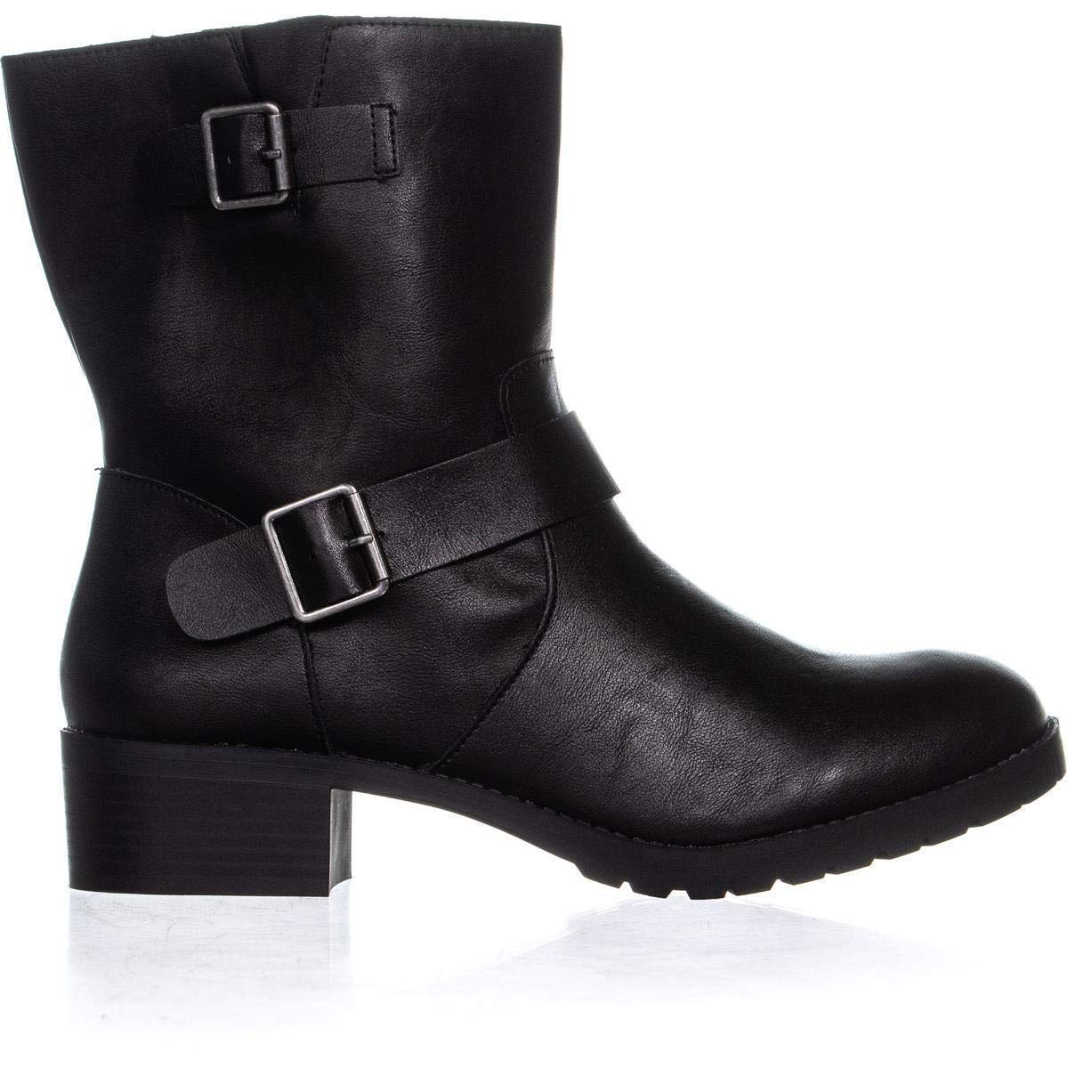 Style & Co. Women's Chunky Heel Ankle Boots with Buckle Detail - Comfortable Casual & Dress Booties for Fall, Winter, and Everyday Wear