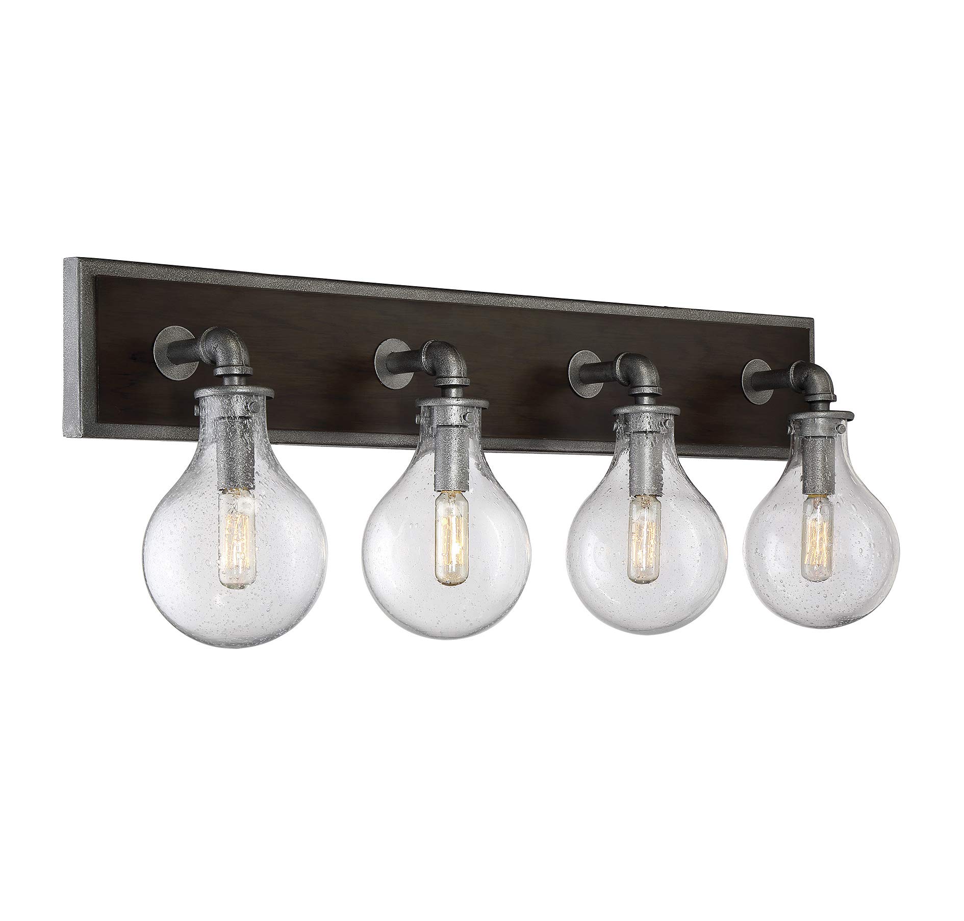 Savoy House Dansk 4-Light Bathroom Vanity Light Fixture in Galvanized Metal - Perfect for Modern Farmhouse & Industrial Style Bathrooms