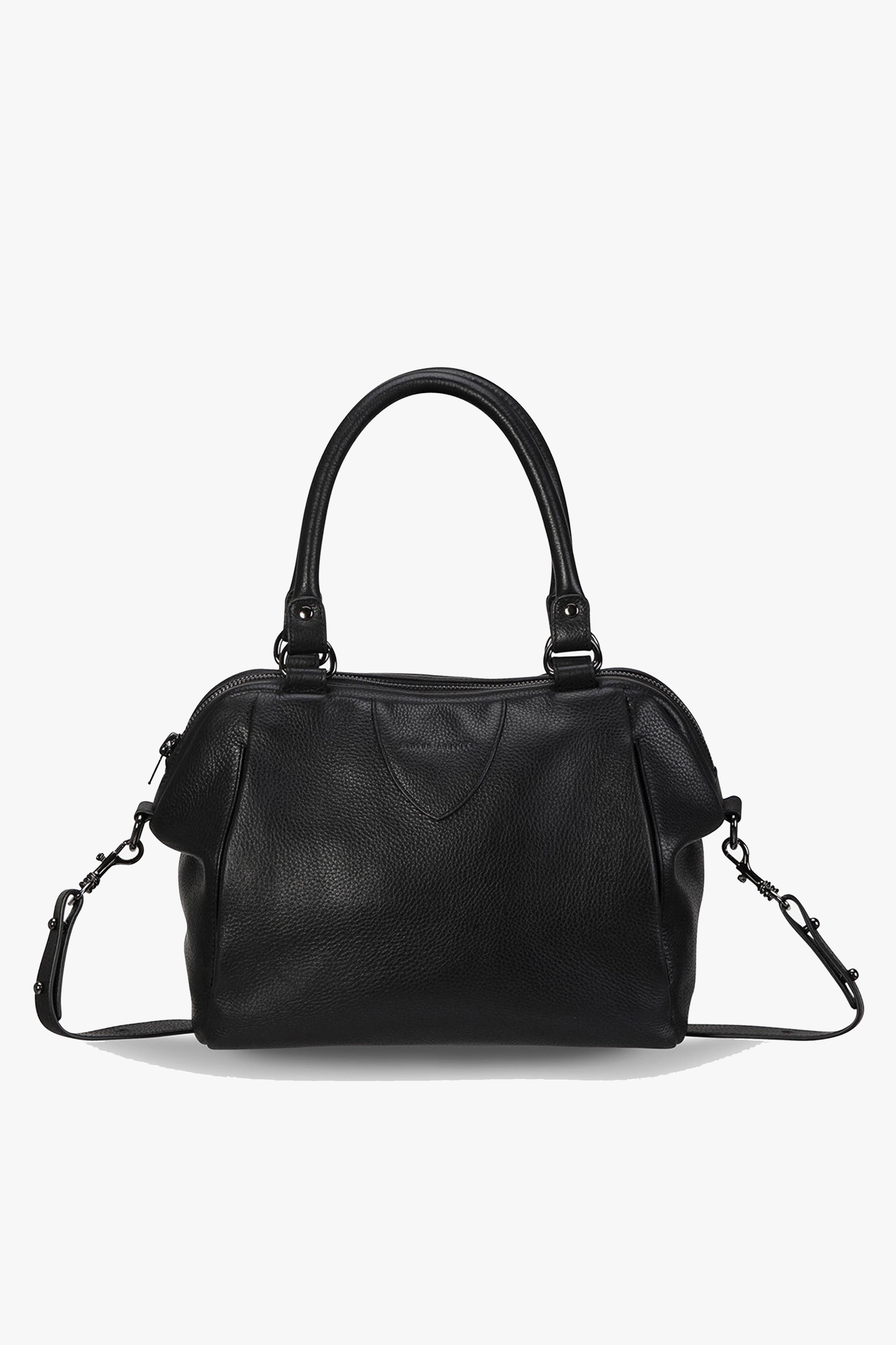Stylish Black Leather Handbag for Women - Premium Quality Crossbody Purse with Adjustable Strap - Perfect for Work, Travel & Everyday Use