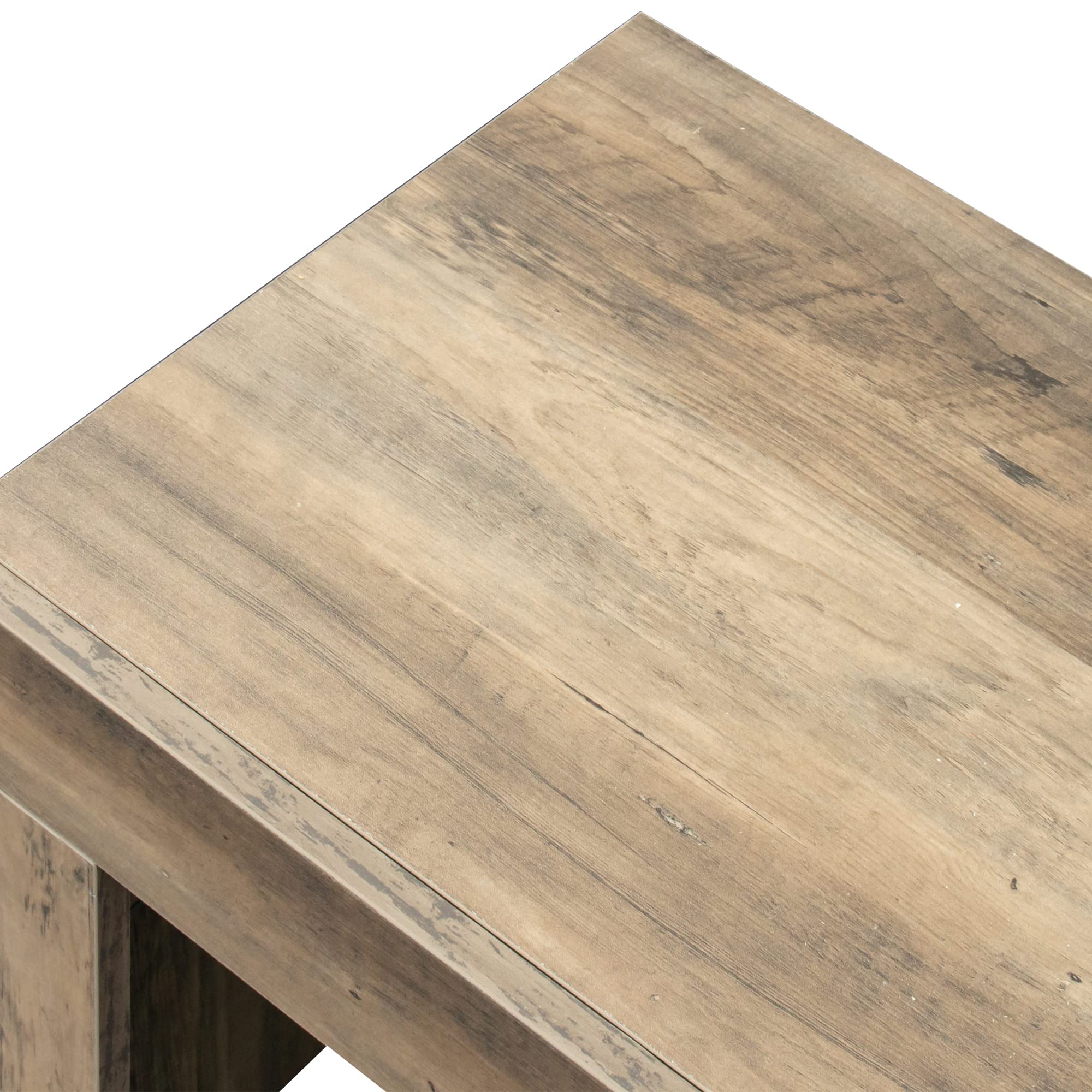 Modern TV Stand with RGB LED Lights - Rustic Oak TV Cabinet for Flat Screen TVs & Gaming Consoles | Perfect for Living Room, Bedroom & Lounge Entertainment Setup