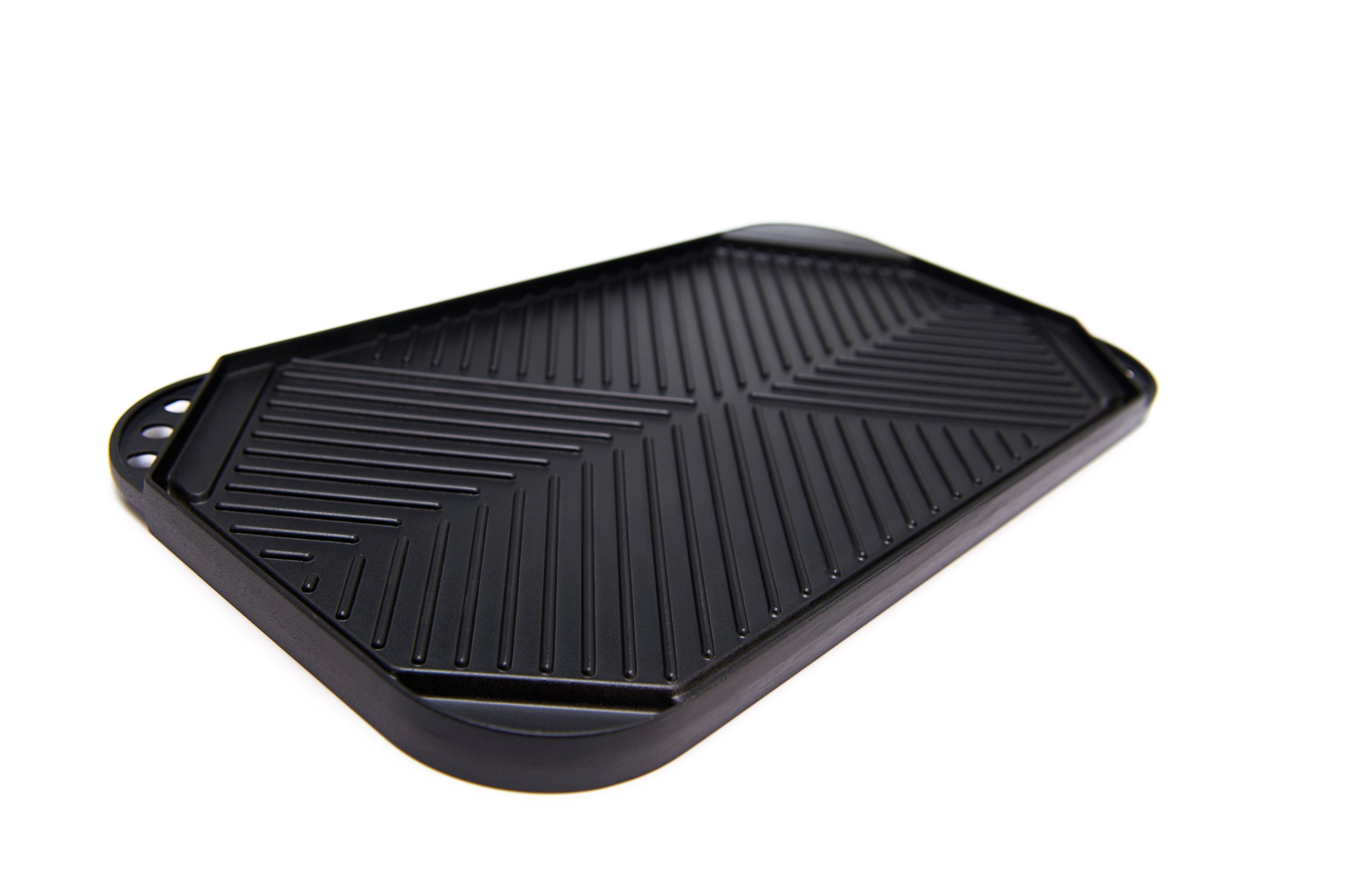 GrillPro 91652 Non-Stick Aluminum Grill Griddle - Perfect for Outdoor BBQ, Camping & Backyard Cooking - Heavy Duty Griddle for Gas & Charcoal Grills