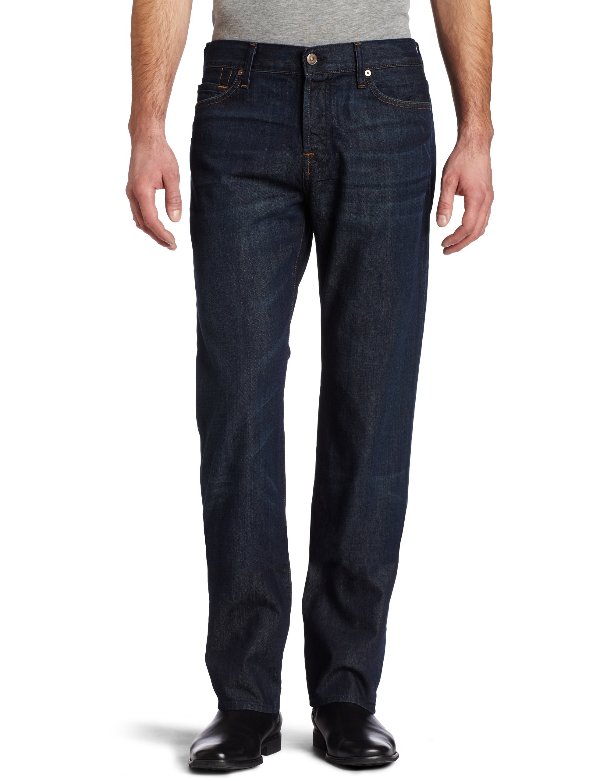 7 For All Mankind Men's Standard Micro Squiggle Jeans | Slim Fit Denim Pants for Casual Wear & Night Out | Comfortable Stretch Fabric for Everyday Style