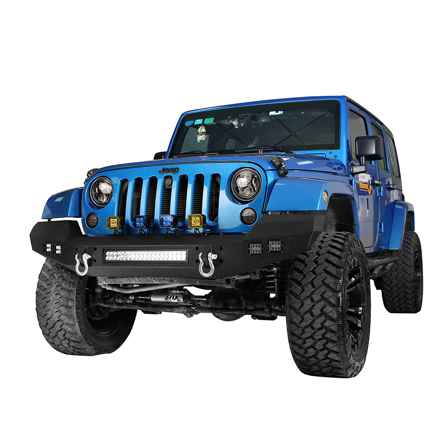 Jeep Wrangler JK 2007-2018 Full Width Front & Rear Bumper Set - Heavy Duty Off-Road Protection for Adventure & Trail Riding