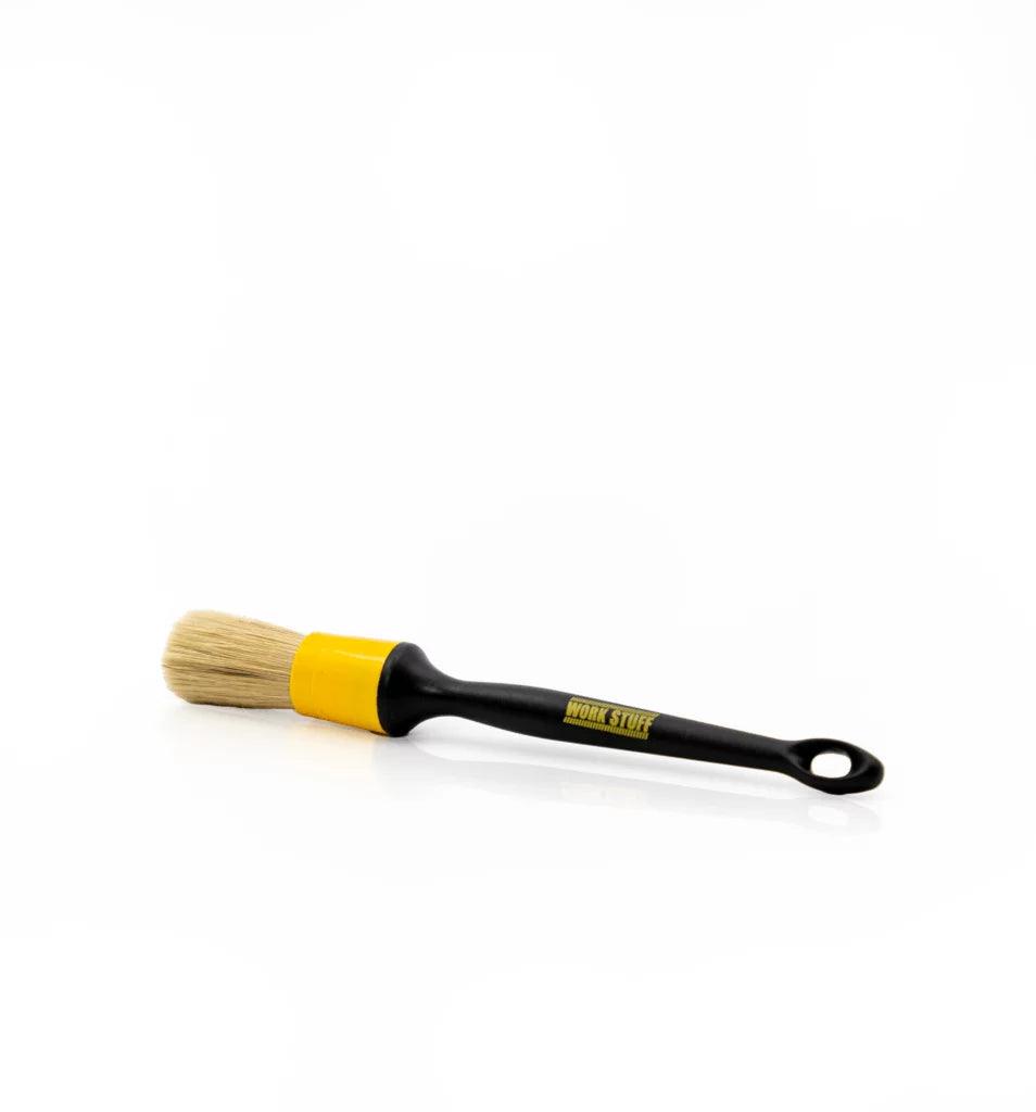 WORK STUFF Short Detailing Brush - Premium Car Detailing Tool for Interior Cleaning, Dashboard, Vents & Tight Spaces - Perfect for Auto Enthusiasts & Professional Detailing