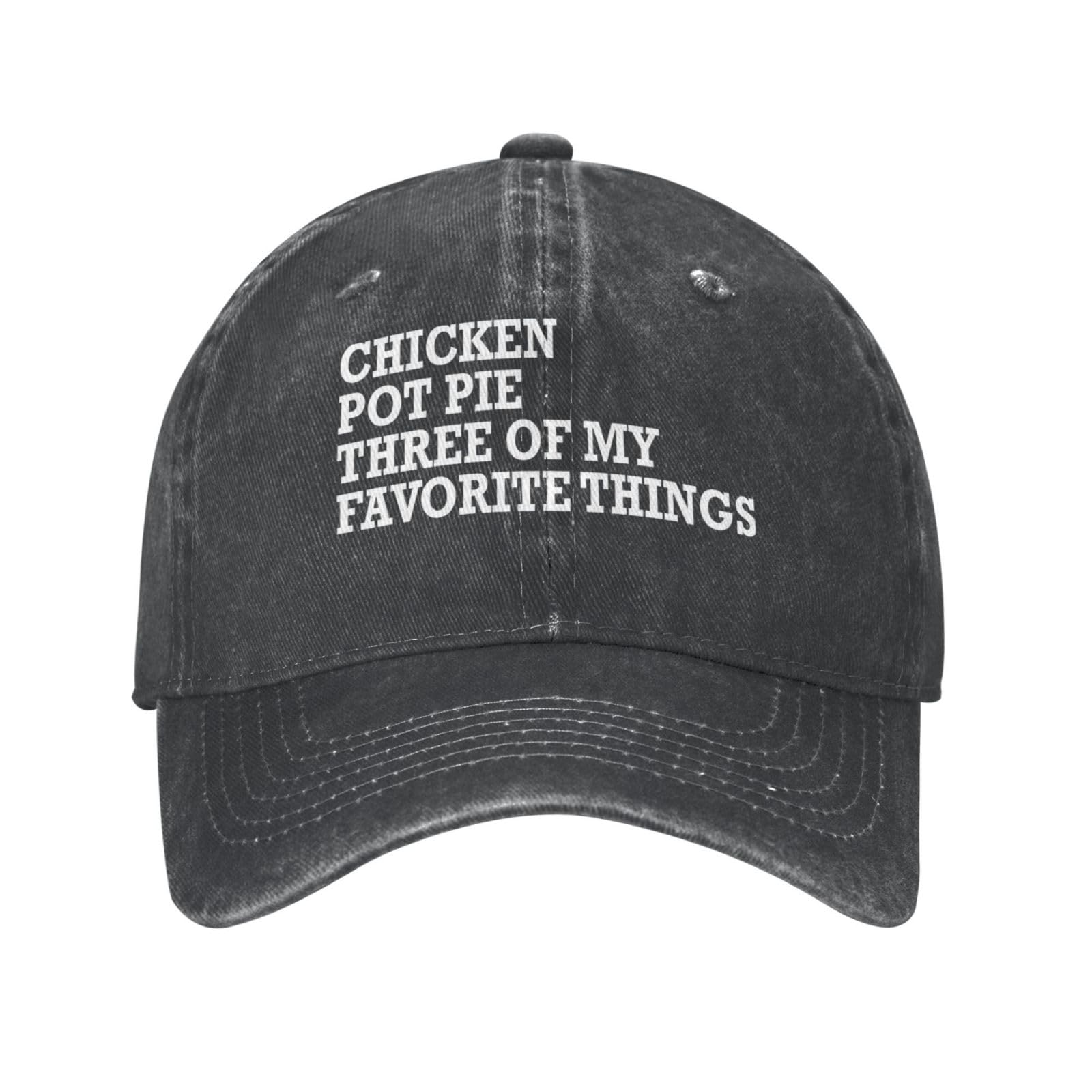 Chicken Pot Pie Dad Hat - Adjustable Baseball Cap for Men with Funny Food Design - Perfect for Cooking Enthusiasts, BBQ Parties & Casual Outings