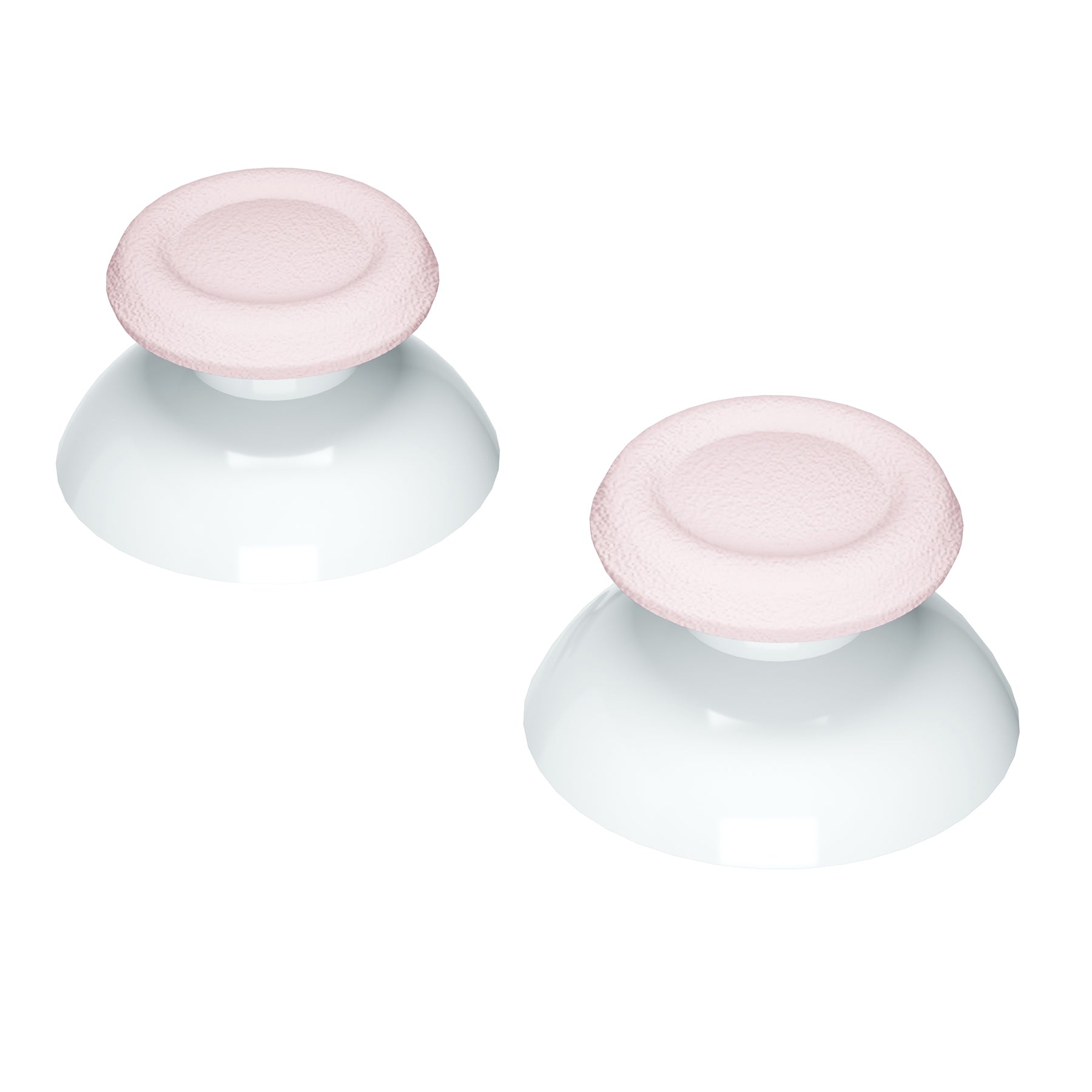 eXtremeRate Cherry Blossoms Pink & White Dual Color 3D Replacement Joystick Thumbsticks for PS4 Slim/Pro Controller - Includes Phillips Screwdriver | Enhanced Gaming Comfort for Long Play Sessions (P4J0129)