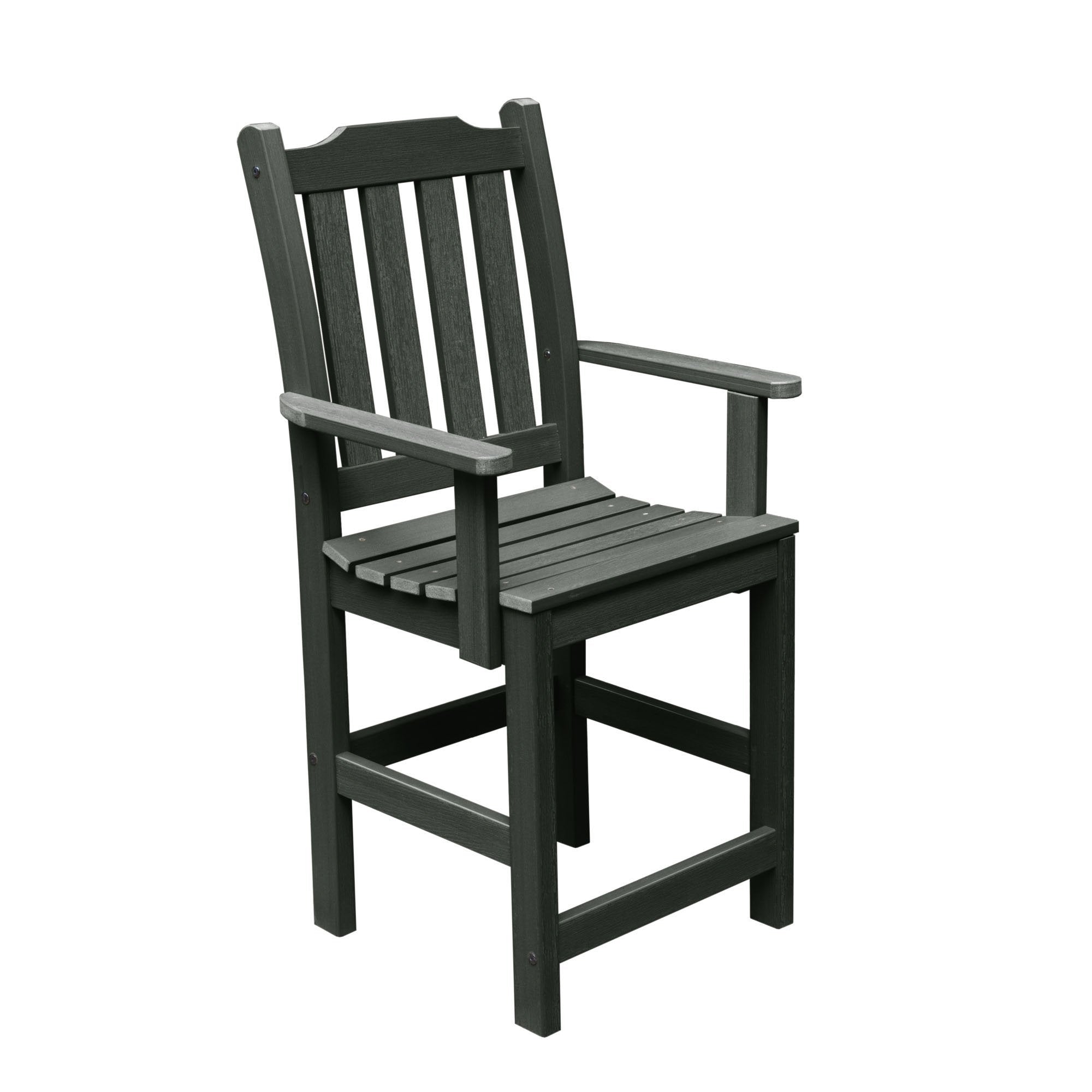 Refurbished Lehigh Counter Height Armchair - Comfortable Bar Stool Chair for Kitchen Island, Breakfast Nook & Home Office - Modern Upholstered Seat with Metal Base