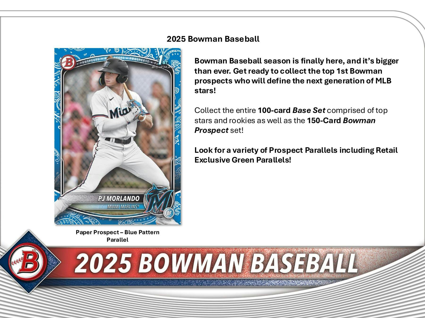 2025 Bowman Baseball 6 Pack Blaster Box - MLB Trading Cards Collection for Kids & Adults - Perfect for Collectors, Gifts & Fantasy Baseball Enthusiasts