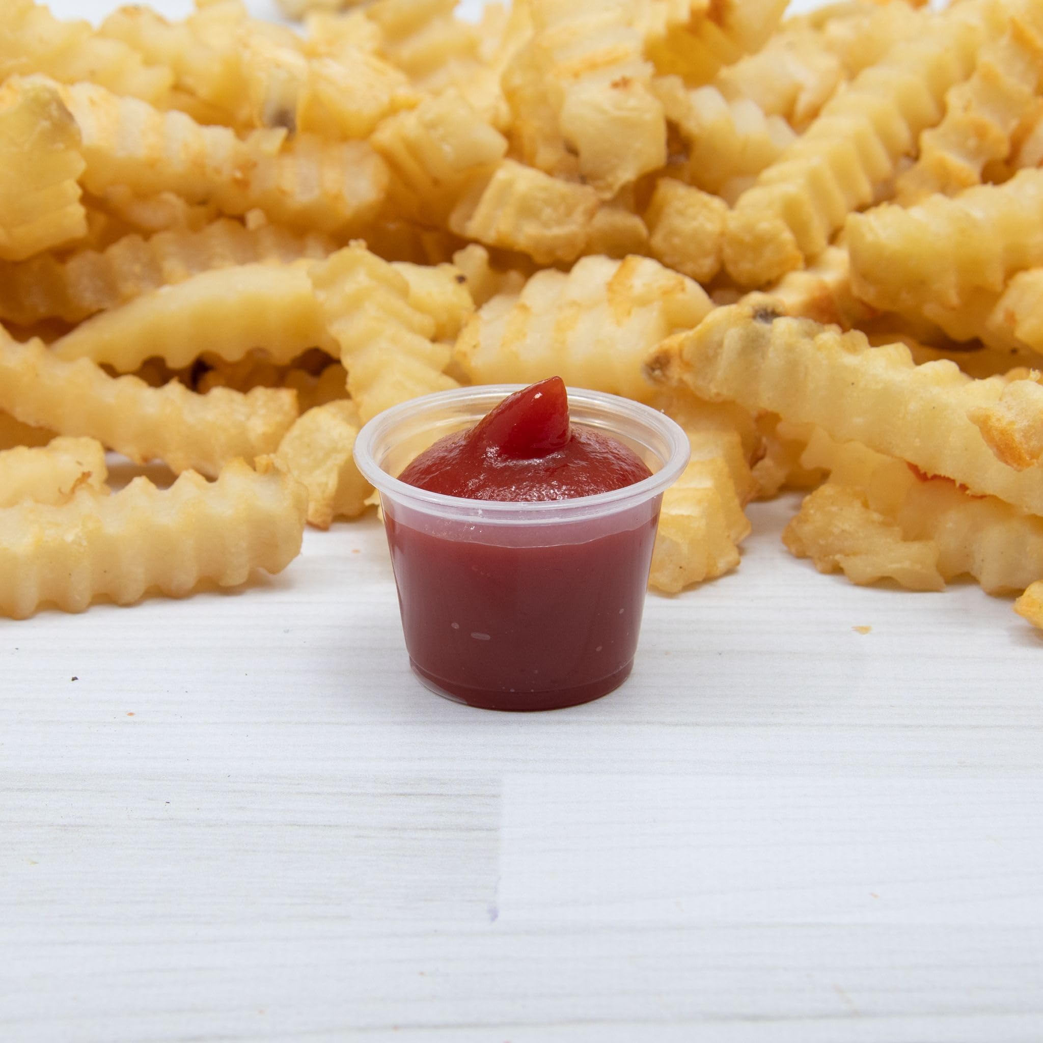 1 oz Clear PP Dart Portion Containers - 125 Pack | Disposable Food Storage Cups for Portion Control, Meal Prep, and Catering