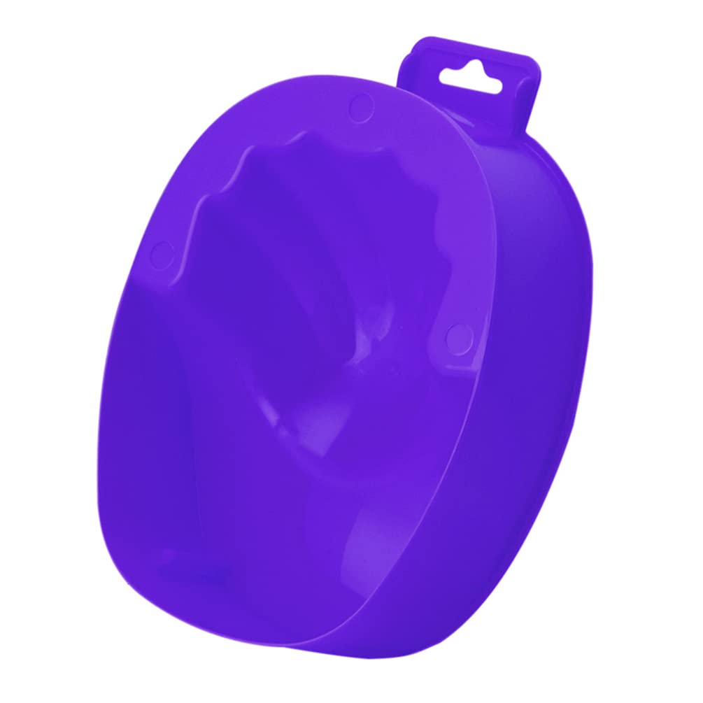 1pc Purple Nail Soaking Bowl for Gel Polish Removal - Rectangle Nail Spa Tray for Manicure, Hand Soaking & Nail Art - Perfect for Home Nail Care & Professional Salon Use