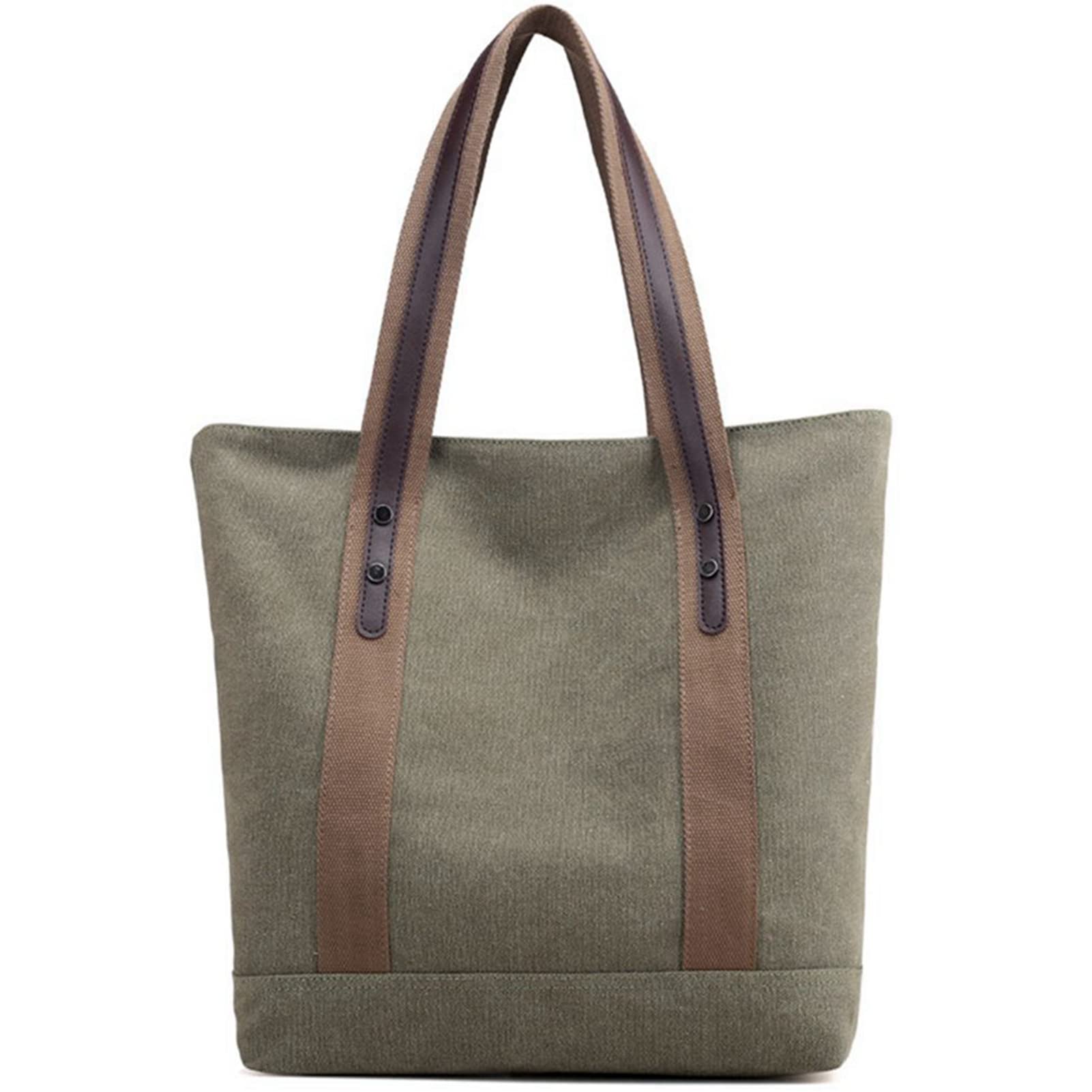 Women's Canvas Shoulder Bag - Retro Casual Tote for Work & Travel