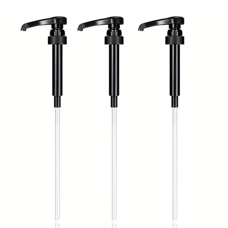 Premium Coffee Syrup Pump Dispenser (3-Pack) - Perfect Portion Control for Caramel, Vanilla & Hazelnut Flavors - Ideal for Coffee Shops, Restaurants & Home Baristas - Enhance Lattes, Iced Coffee & Desserts
