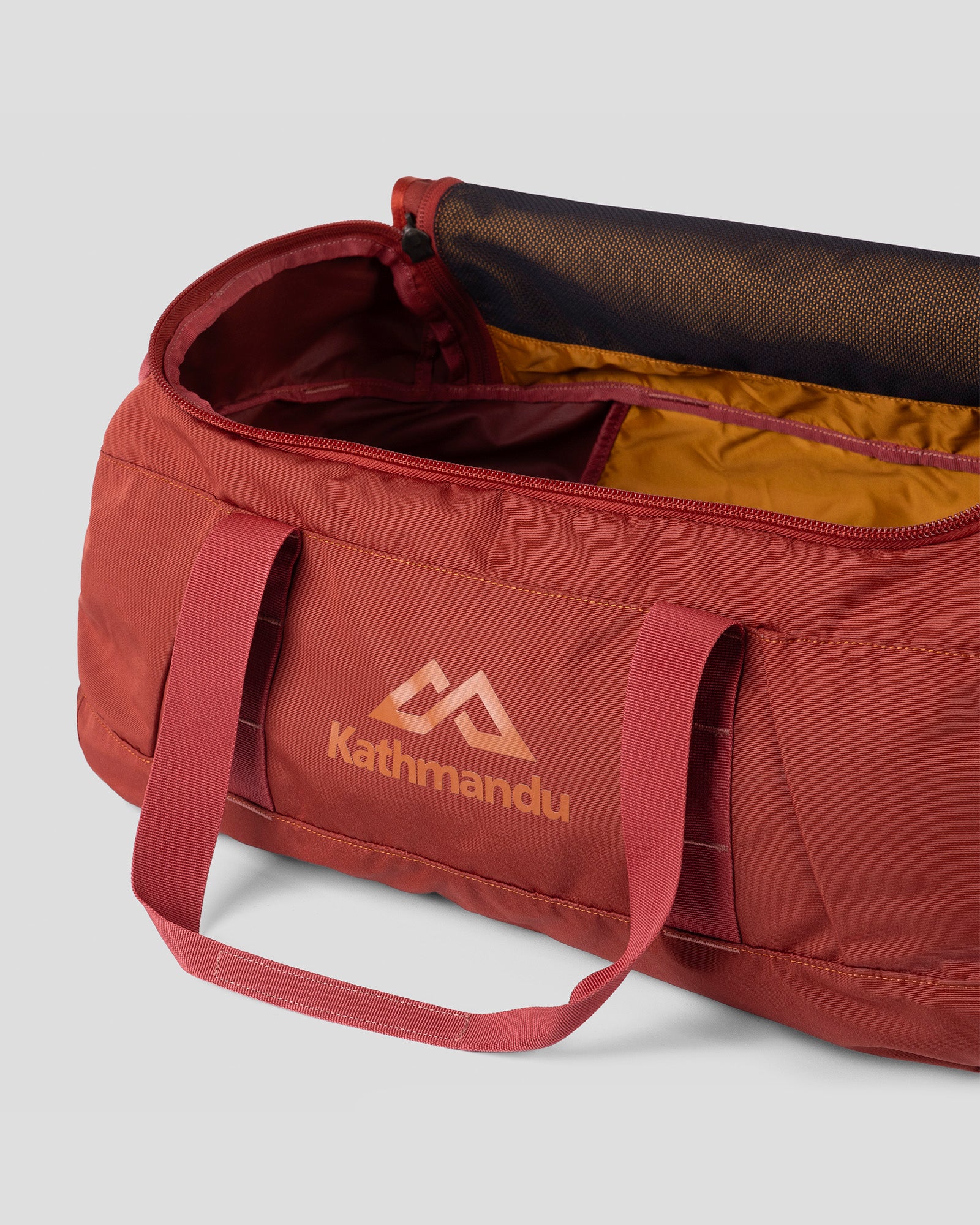 Indus Base Duffel 50L Travel Duffle Bag - Redwood Color for Gym, Travel & Outdoor Adventures