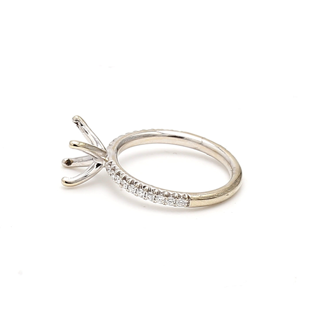 0.10 Carat Round Brilliant Diamond Engagement Ring in 14K White Gold - Perfect for Proposals, Anniversaries & Special Occasions