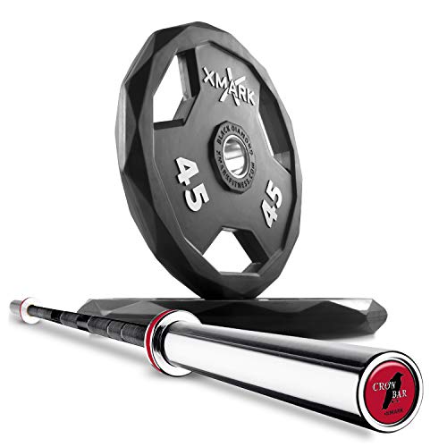13) BAR and Pair of 45 lb