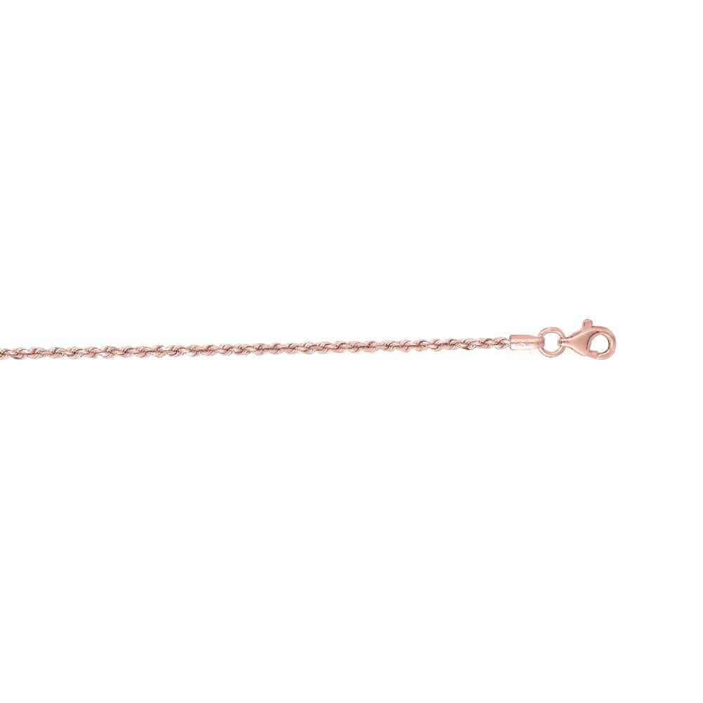 14K Gold 1.6mm Diamond Cut Royal Rope Chain Necklace for Men & Women - Perfect for Everyday Wear, Gifts & Special Occasions