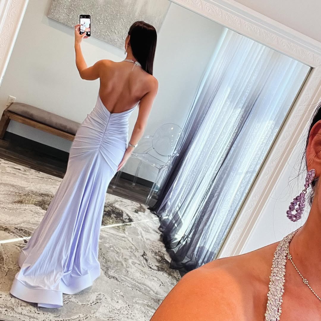 Lavender Mermaid Long Prom Dress - Elegant Formal Evening Gown for Women J5547 | Perfect for Homecoming, Prom Night, Wedding & Special Occasions