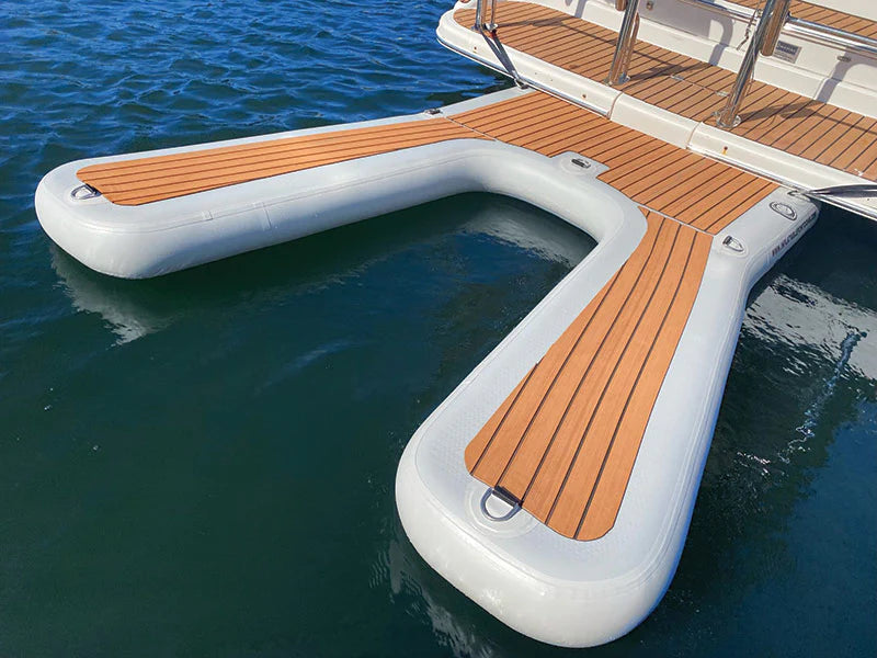 Inflatable Jet Ski Dock - Portable Floating Pontoons for Watercraft Storage & Docking | Perfect for Lakes, Rivers & Marinas - Easy Setup & Heavy-Duty Design
