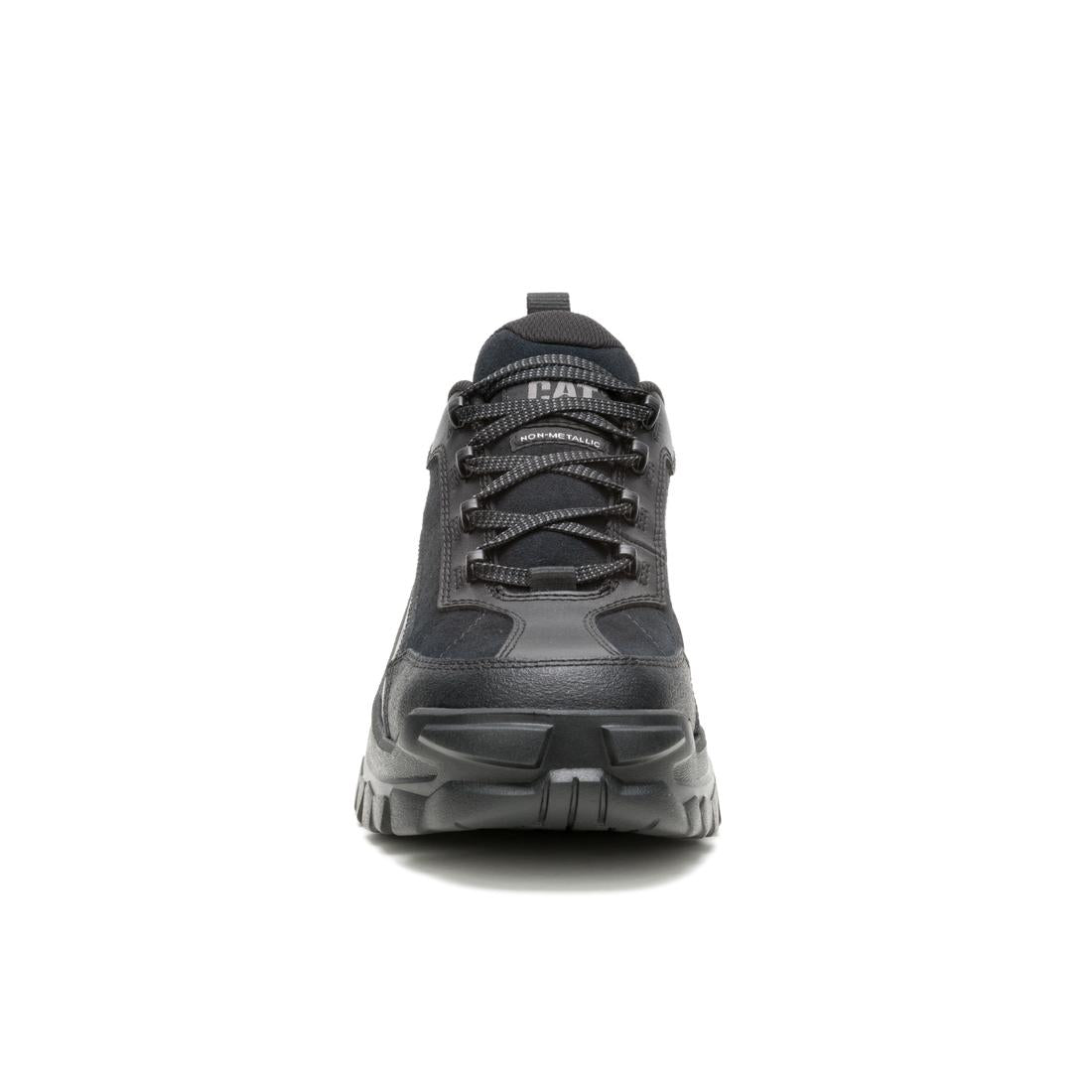 Invader Sport Lo Composite Toe Work Shoes - Black Suede Safety Sneakers for Men | Lightweight & Comfortable for Construction, Warehouse & Outdoor Work