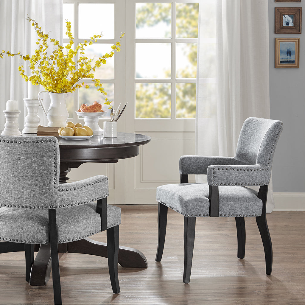 Dawson Arm Dining Chair - Modern Upholstered Side Chair for Kitchen, Dining Room & Office - Comfortable & Stylish Seating Solution