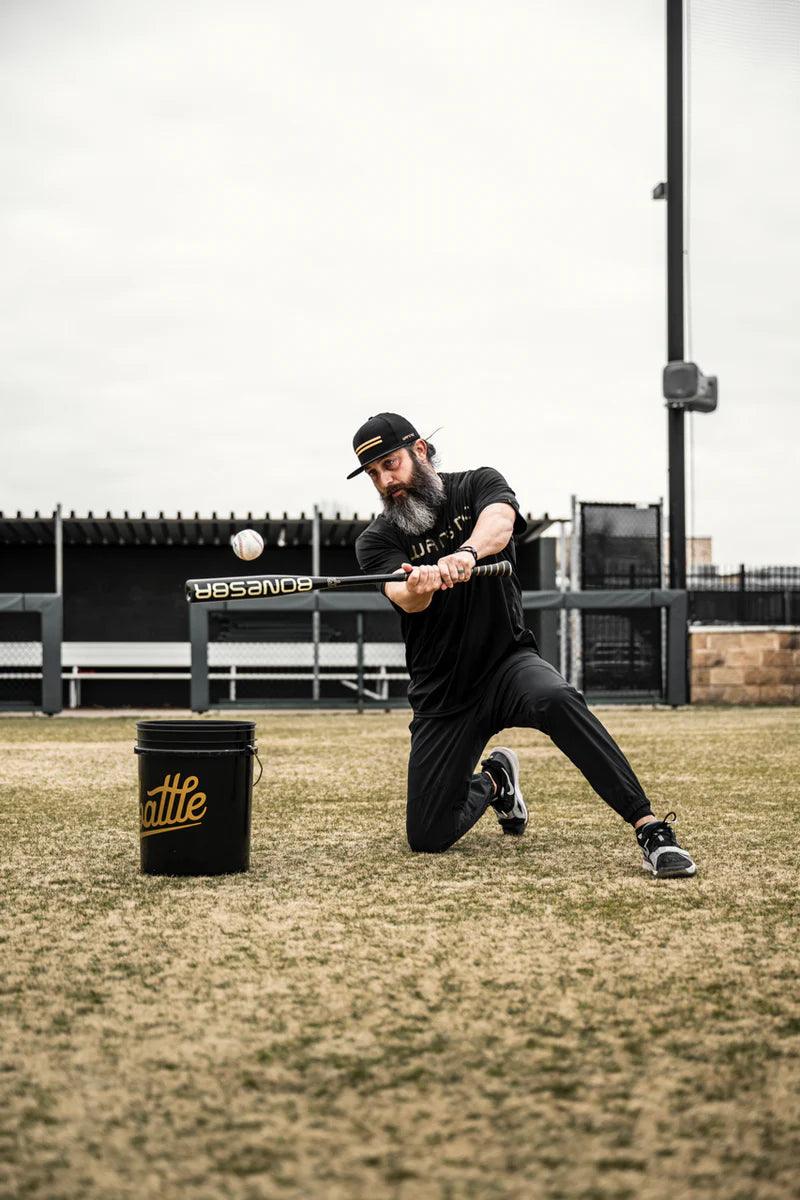 Warstic Bonesaber Black Cobra Metal Fungo Bat - High Performance Baseball Training Bat for Hitting Practice, Durable Alloy Construction - Perfect for Baseball, Softball, and Training Drills
