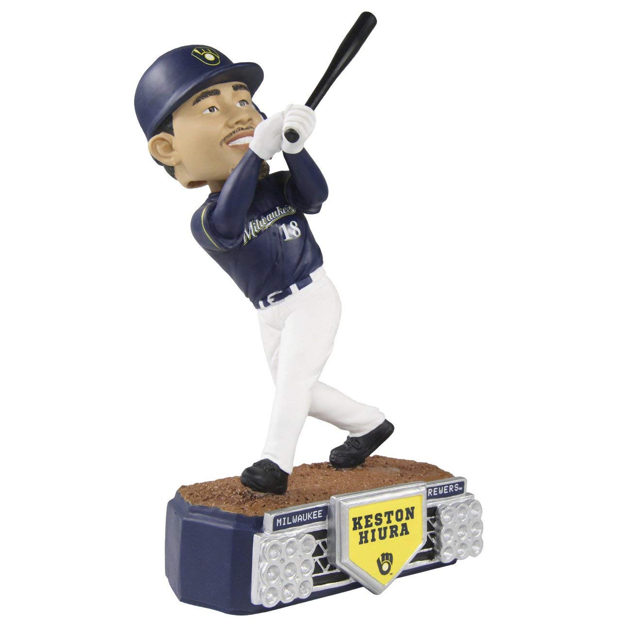 Keston Hiura Milwaukee Brewers Stadium Lights Special Edition Bobblehead - MLB Collectible for Baseball Fans & Home Decor