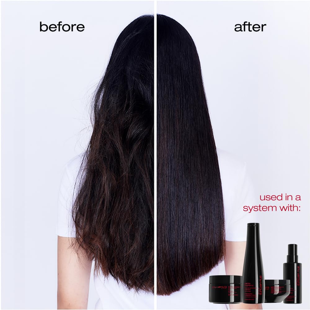 Shu Uemura Ashita Supreme Strengthening Shampoo & Conditioner Set for Damaged Hair - Repair Breakage, Boost Shine & Gently Cleanse | Best for Color-Treated, Chemically Processed & Dry Hair | Salon-Quality Hair Care at Home