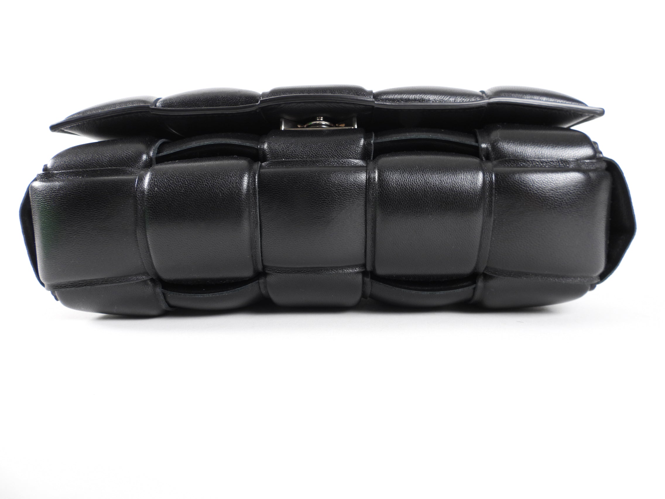 Bottega Veneta Black Padded Casette Crossbody Bag for Women | Luxury Leather Shoulder Purse | Perfect for Date Night, Travel & Everyday Use