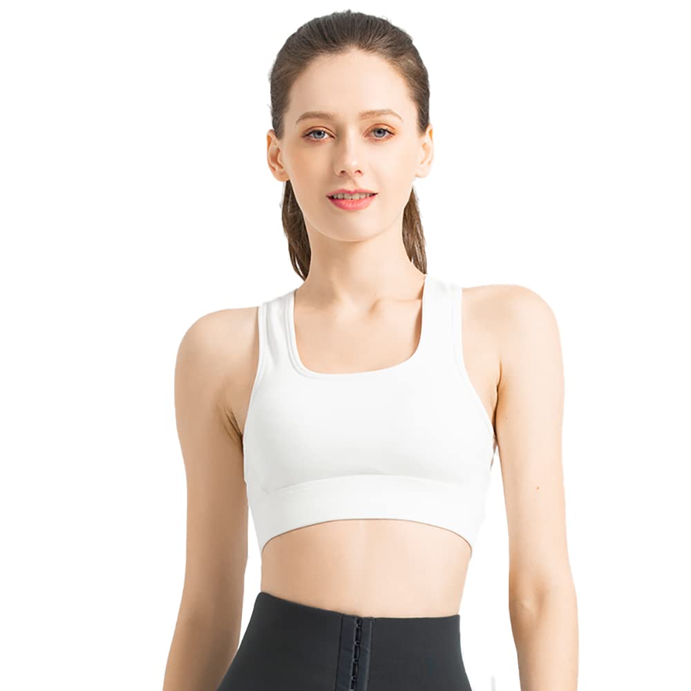 OHYOGA Women's Seamless Sports Bra - High Support Workout Crop Top for Running, Yoga & Gym - Breathable Comfortable Athletic Tank Top WJ021