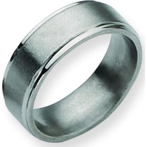8mm Brushed Titanium Men's Wedding Band Ring - Size 14.5 - Durable & Comfortable for Everyday Wear - Perfect for Weddings, Anniversaries & Special Occasions