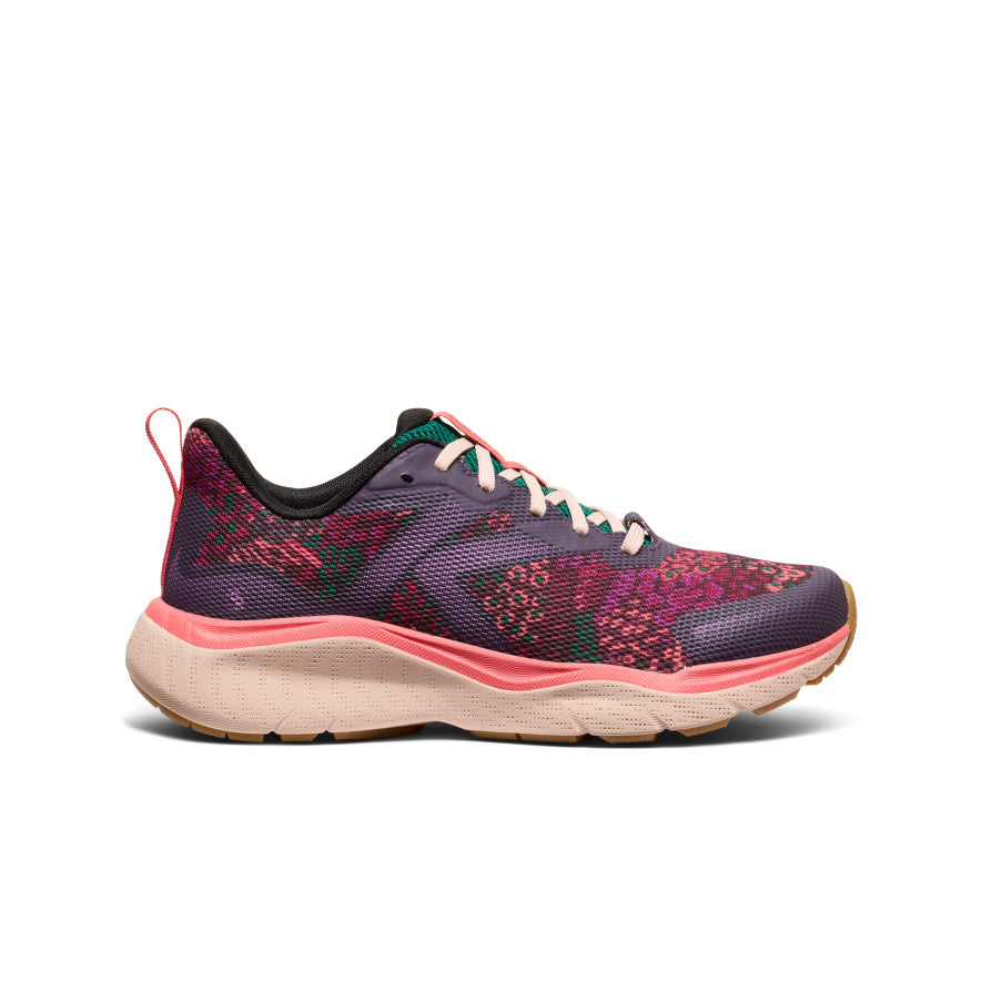 Women's Leiki Speed Hiking Shoes - Lightweight Trail Running Shoes for Women, Non-Slip Outdoor Walking Shoes with Floral Design (Plum Perfect) - Perfect for Hiking, Jogging & Travel Adventures