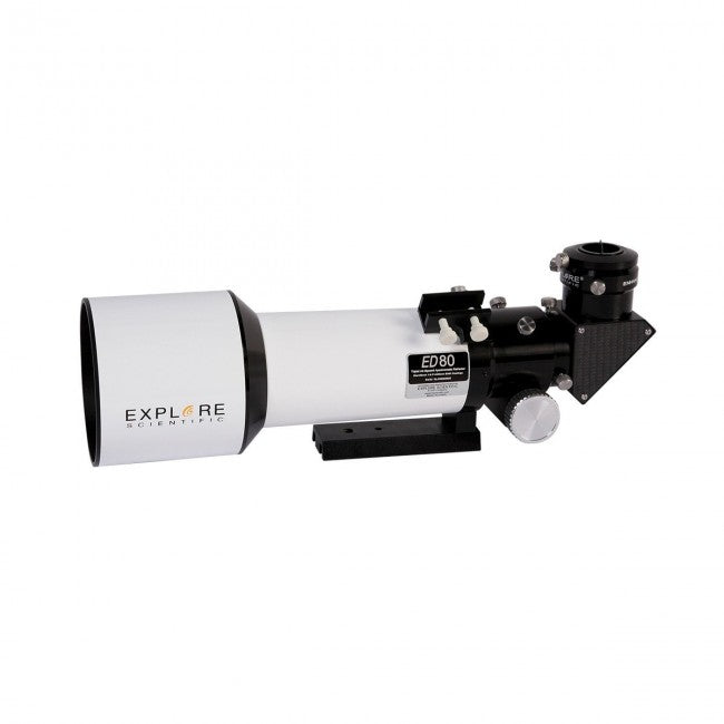 Explore Scientific ED80 Essential Series Air Spaced Triplet Refractor Telescope - Premium Apochromatic Optics for Astrophotography & Stargazing