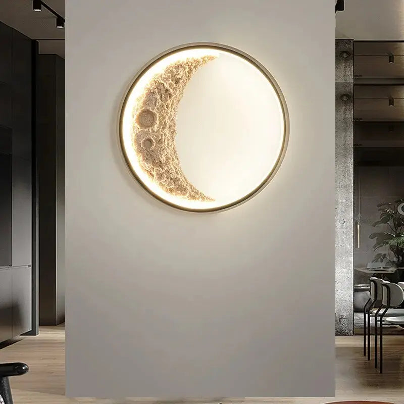 Waterproof Outdoor Moon Wall Light - Solar Powered LED Garden Decor for Patio, Yard, and Landscape Lighting - Perfect for Backyard, Pathway, and Exterior Home Decoration